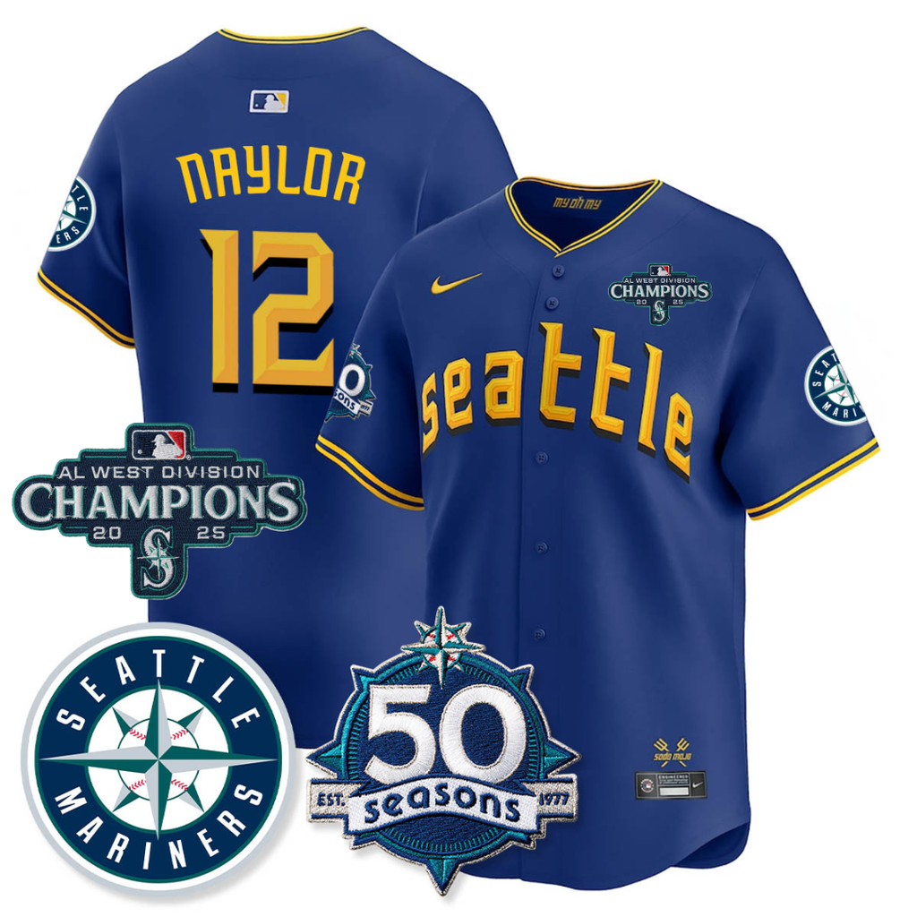 SEA Limited Teal Jersey - 50th Anniversary & AL West Division Champions - Stitched