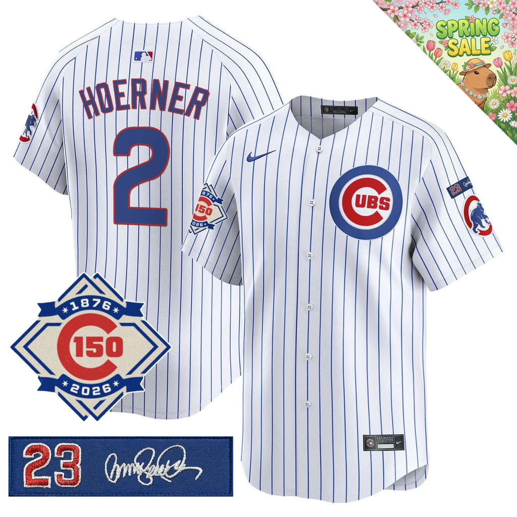 CHC 150th Anniversary & 'Ryne Sandberg Tribute' Limited Blue Jersey - Stitched