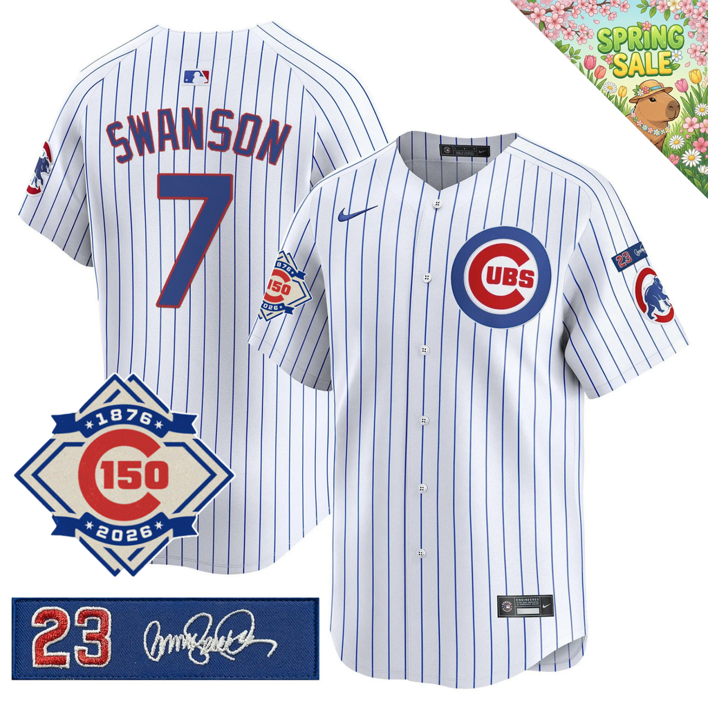 CHC 150th Anniversary & 'Ryne Sandberg Tribute' Limited Gold Jersey - Stitched