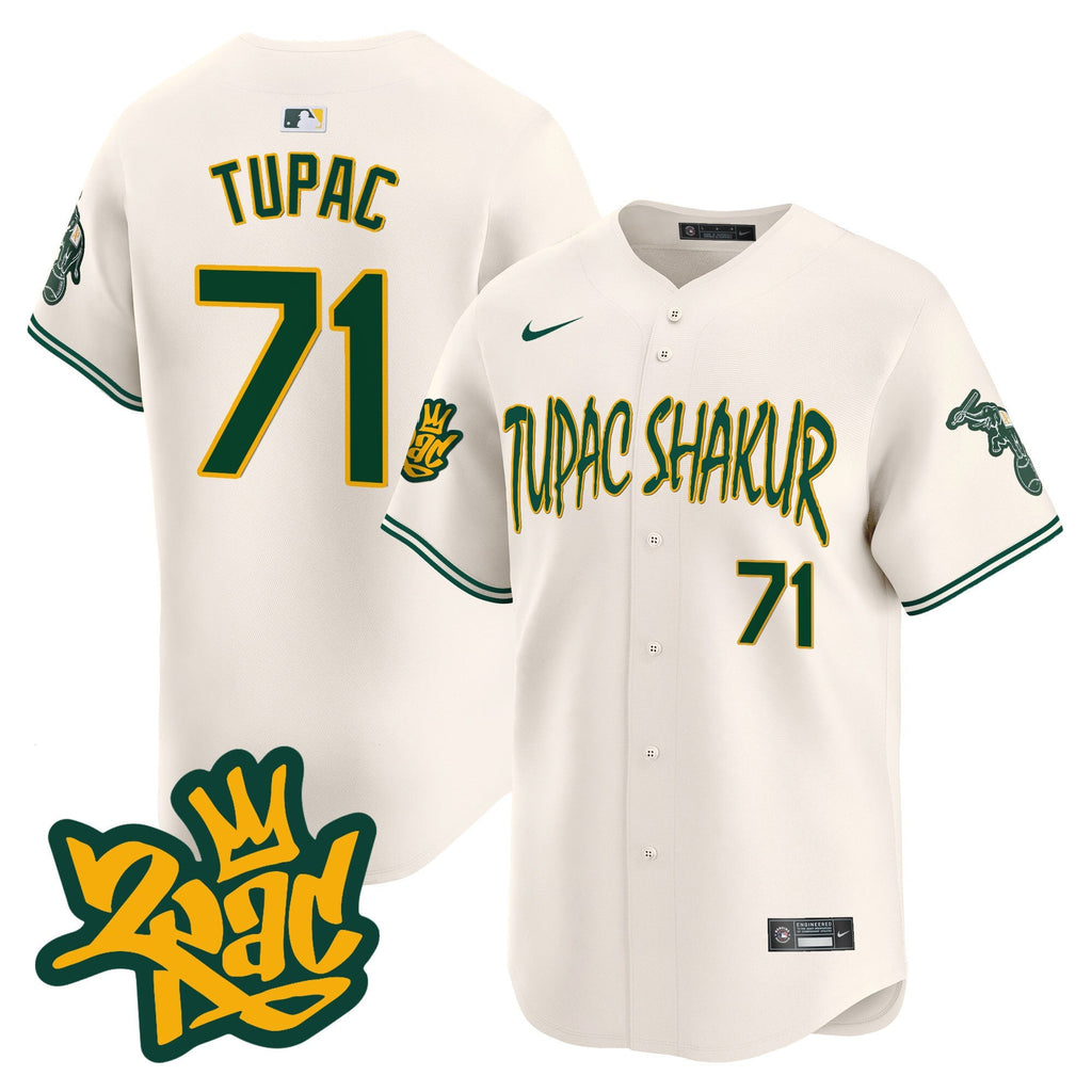 OAK Tupac Shakur Vapor Premier Limited Jersey - Stitched