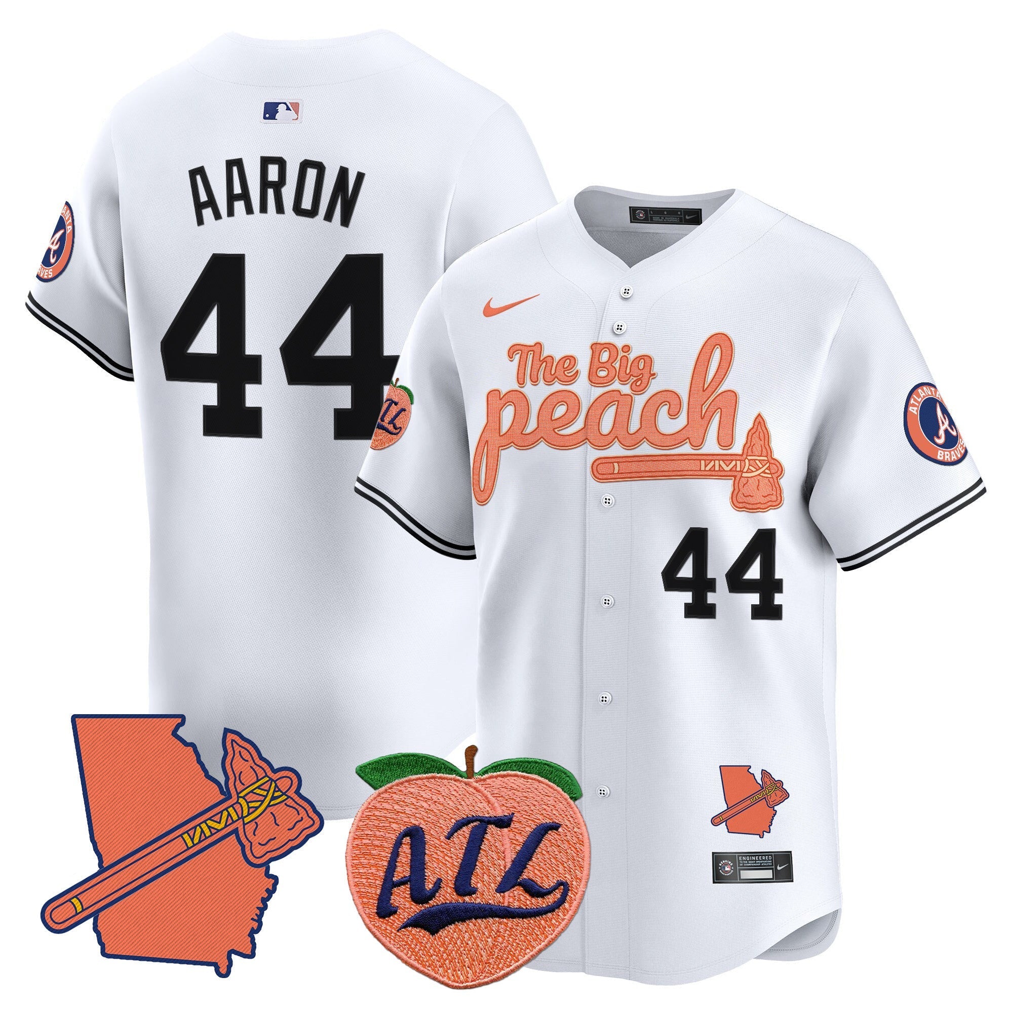 ATL The Big Peach Vapor Premier Limited Jersey V2 - Stitched