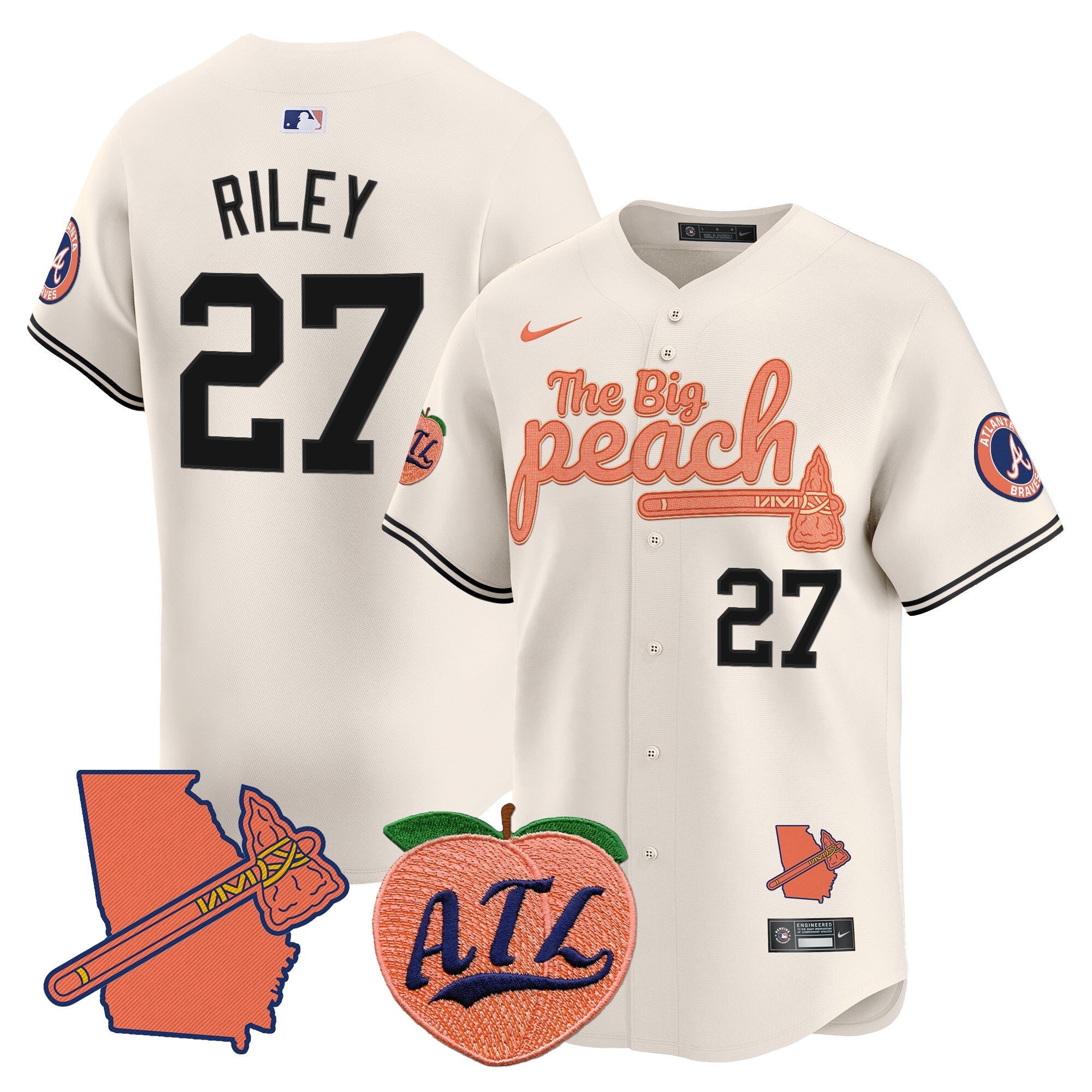 ATL The Big Peach Vapor Premier Limited Jersey V2 - Stitched