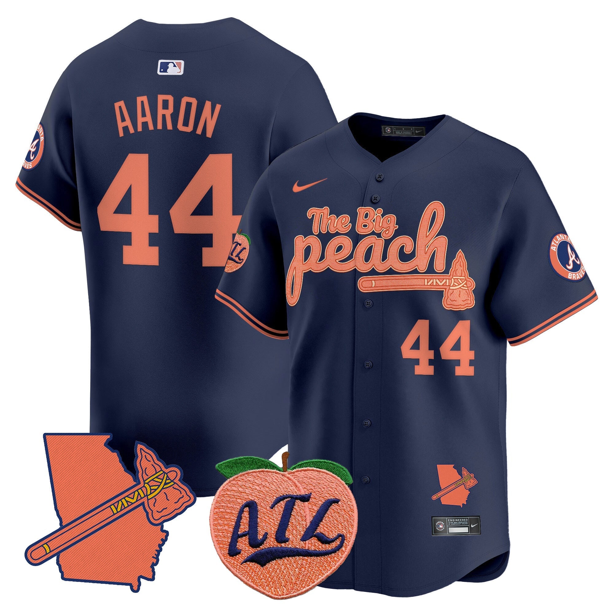 ATL The Big Peach Vapor Premier Limited Jersey V2 - Stitched