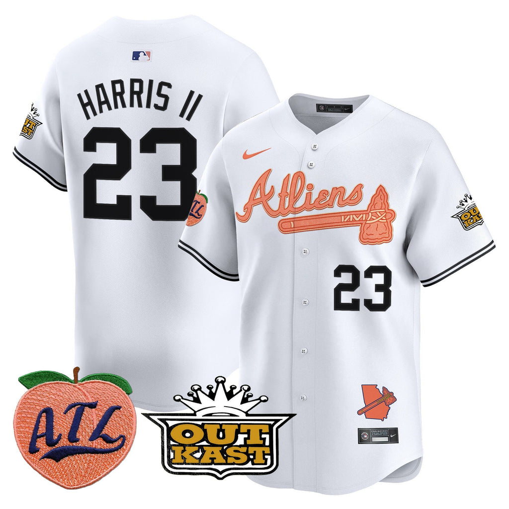 ATL Atliens & Peach Vapor Premier Limited Jersey - Stitched