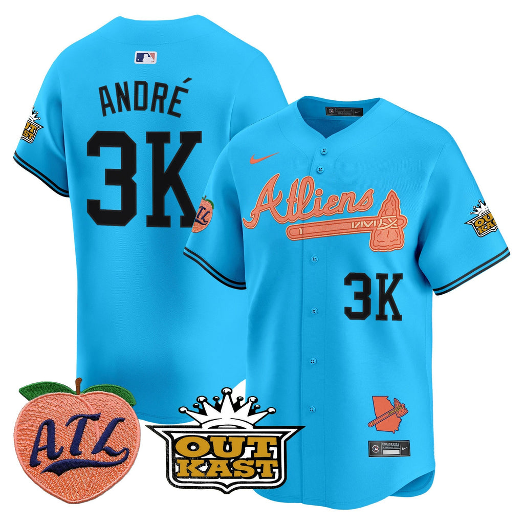 ATL Atliens & Peach Vapor Premier Limited Jersey - Stitched