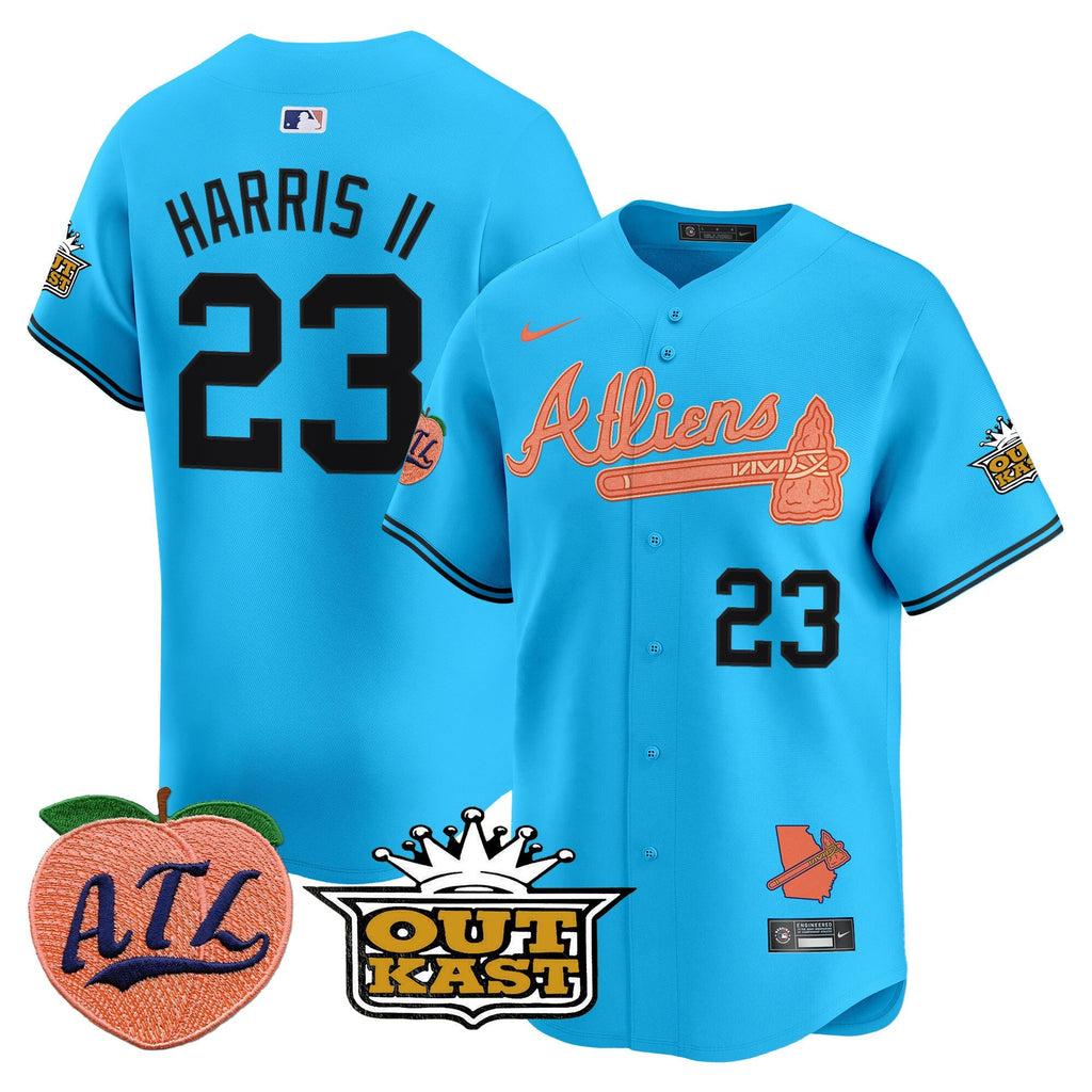 ATL Atliens & Peach Vapor Premier Limited Jersey - Stitched