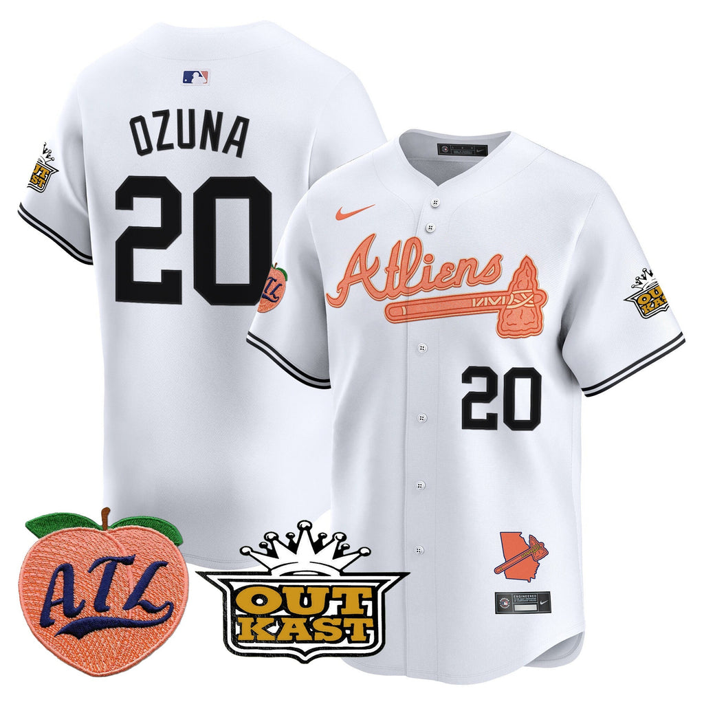 ATL Atliens & Peach Vapor Premier Limited Jersey - Stitched