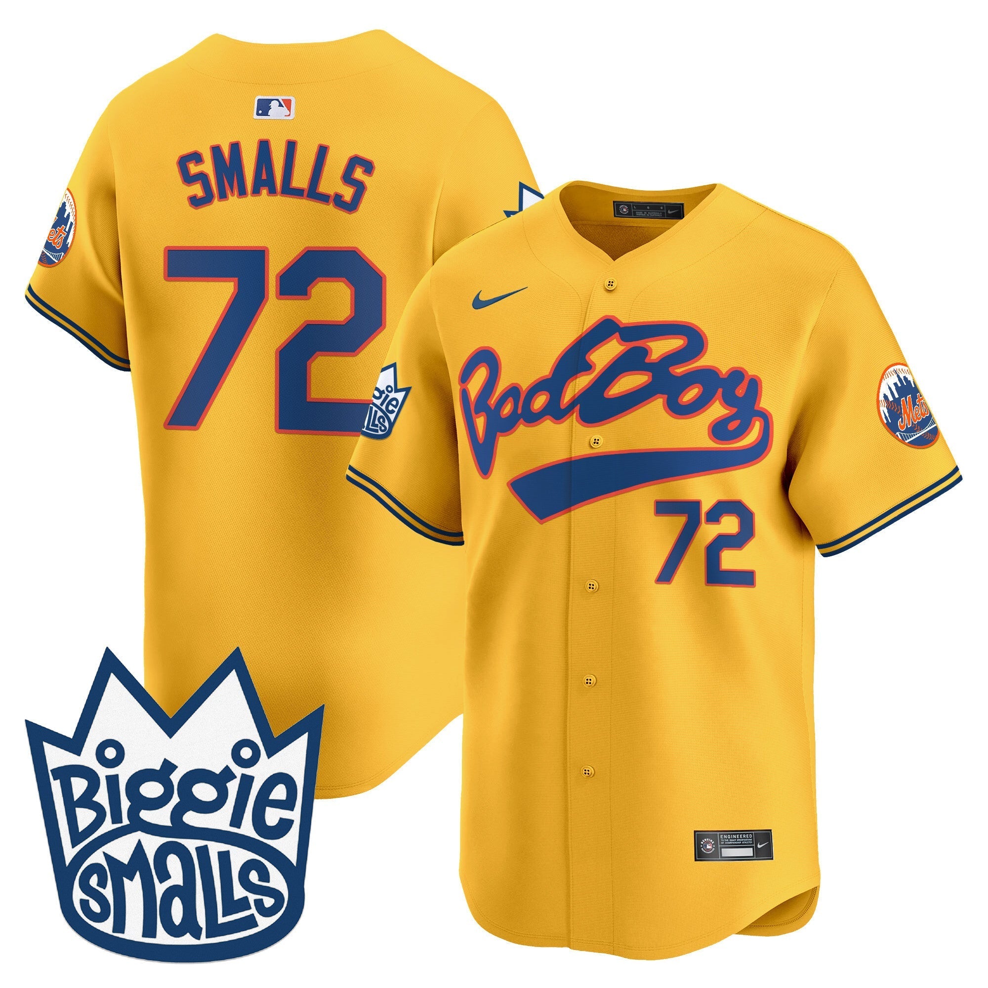 Mets Biggie Smalls Vapor Premier Limited Jersey - Stitched