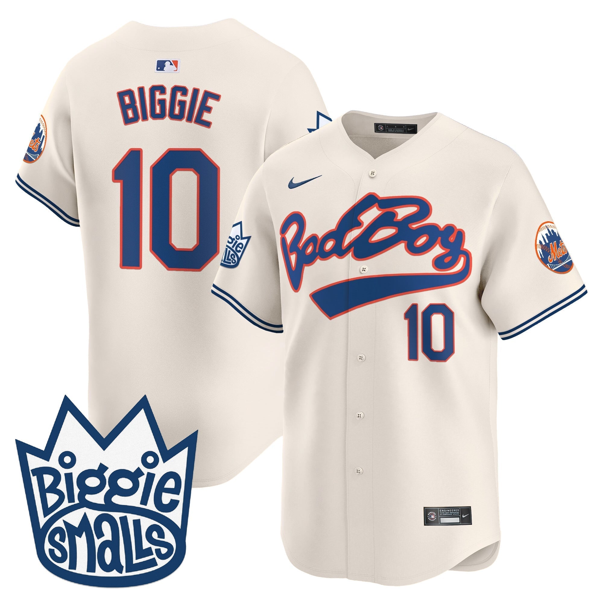 Mets Biggie Smalls Vapor Premier Limited Jersey - Stitched