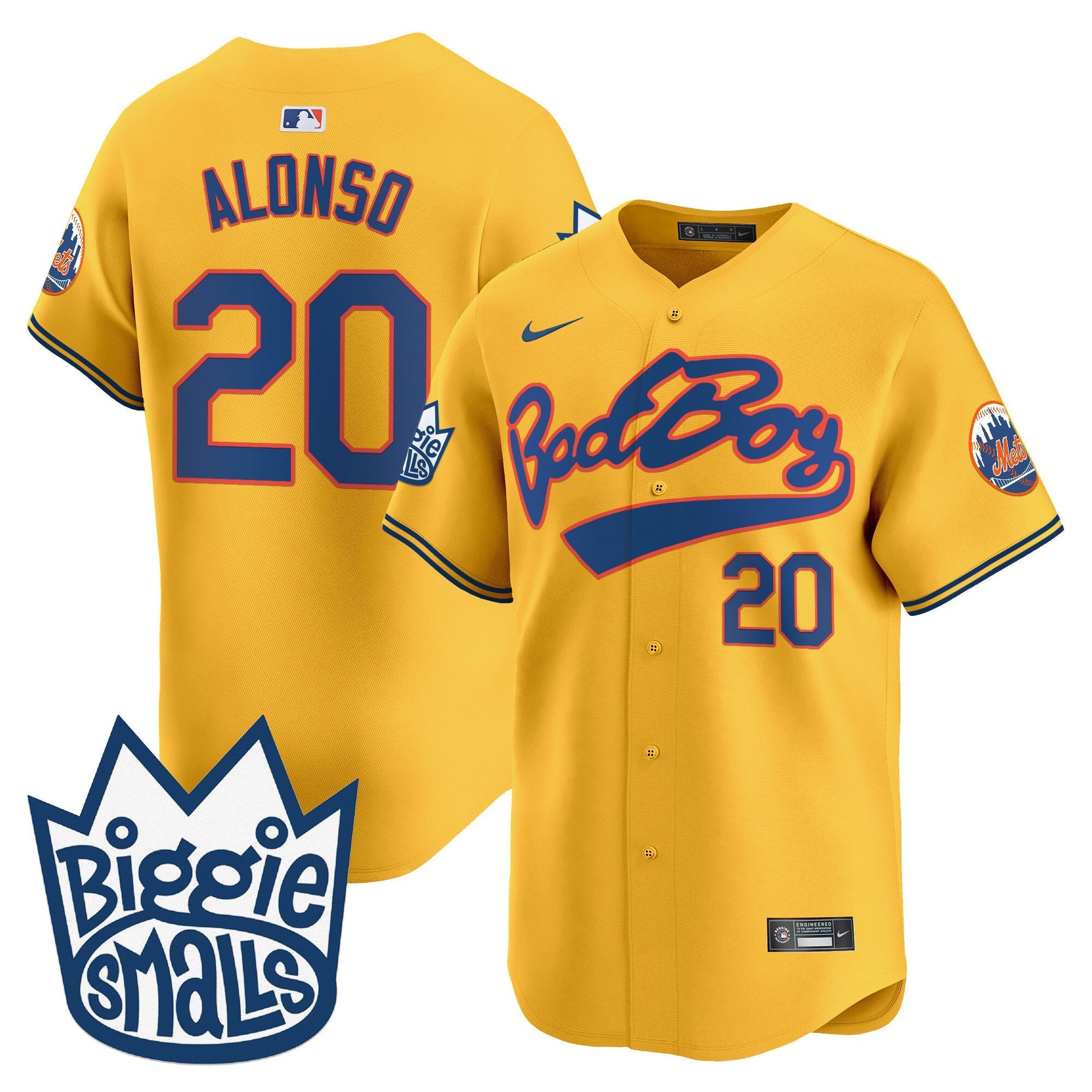 Mets Biggie Smalls Vapor Premier Limited Jersey - Stitched