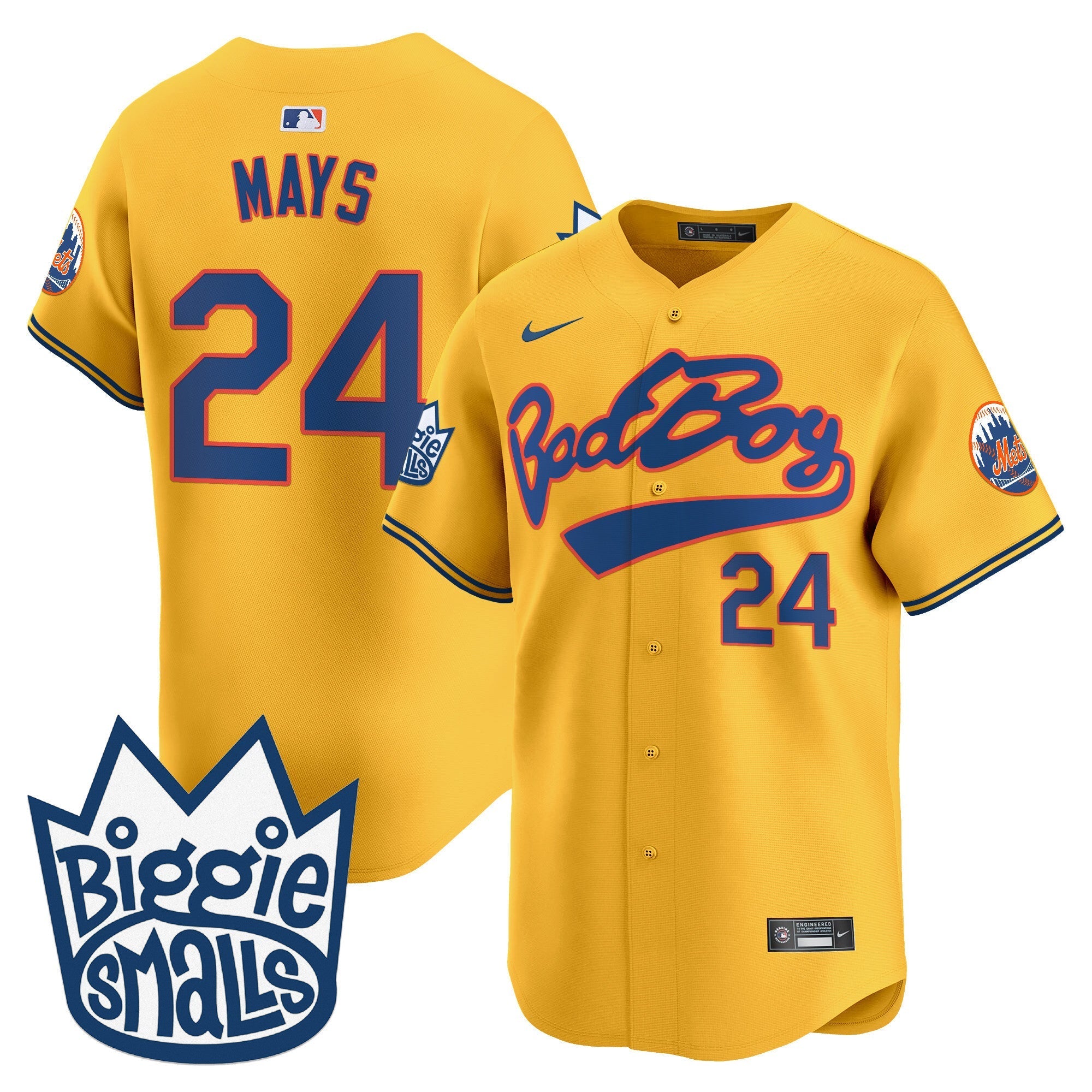Mets Biggie Smalls Vapor Premier Limited Jersey - Stitched