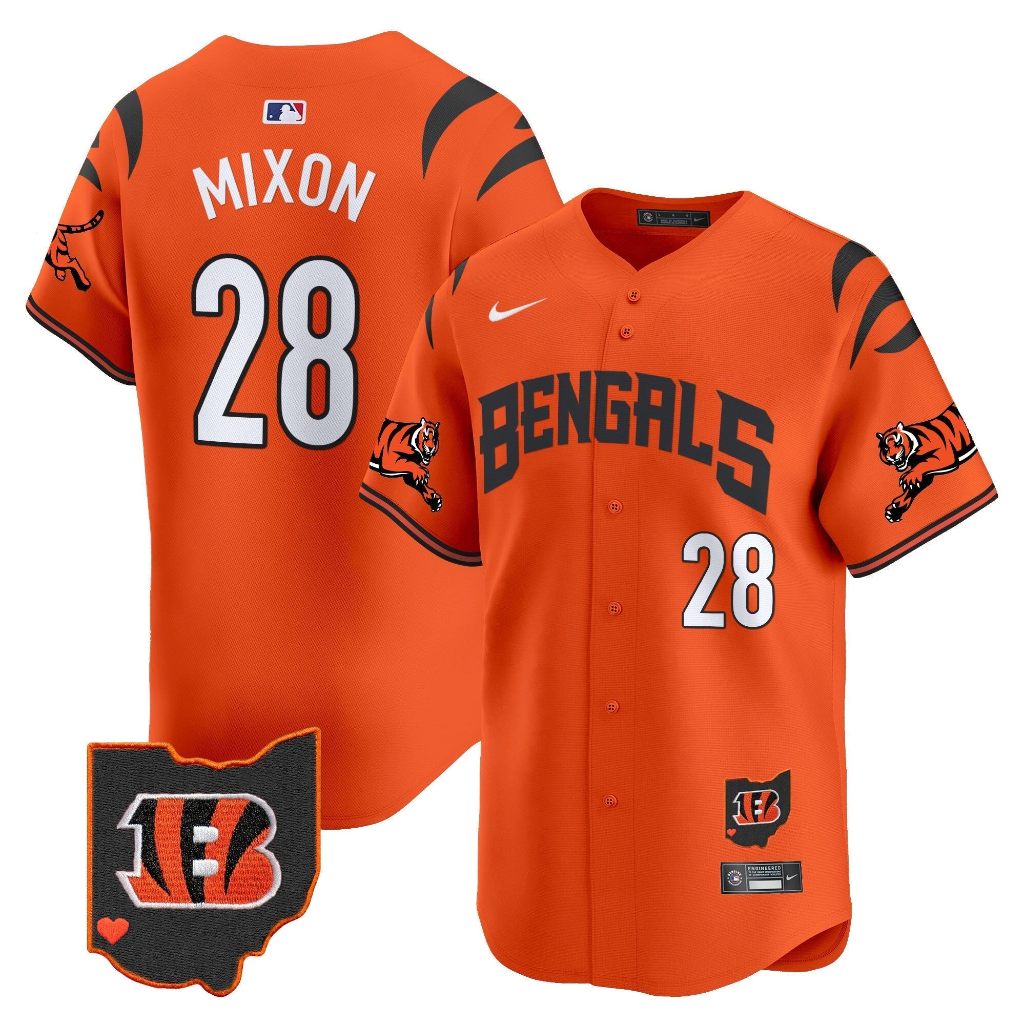 Bengals Vapor Premier Limited Jersey - Stitched
