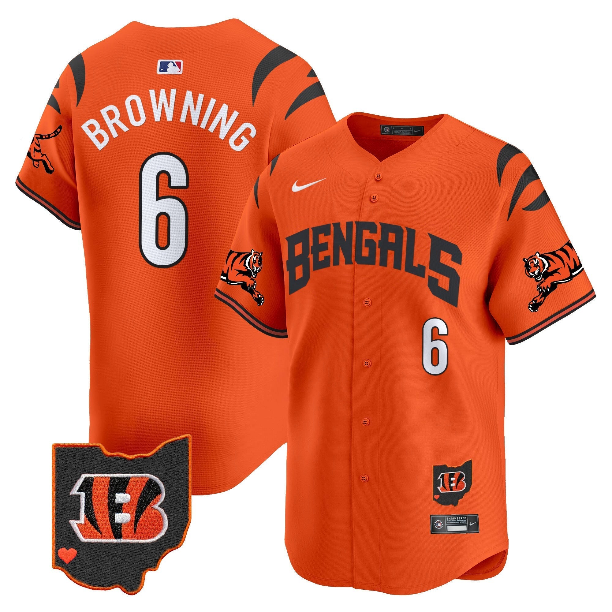 Bengals Vapor Premier Limited Jersey - Stitched