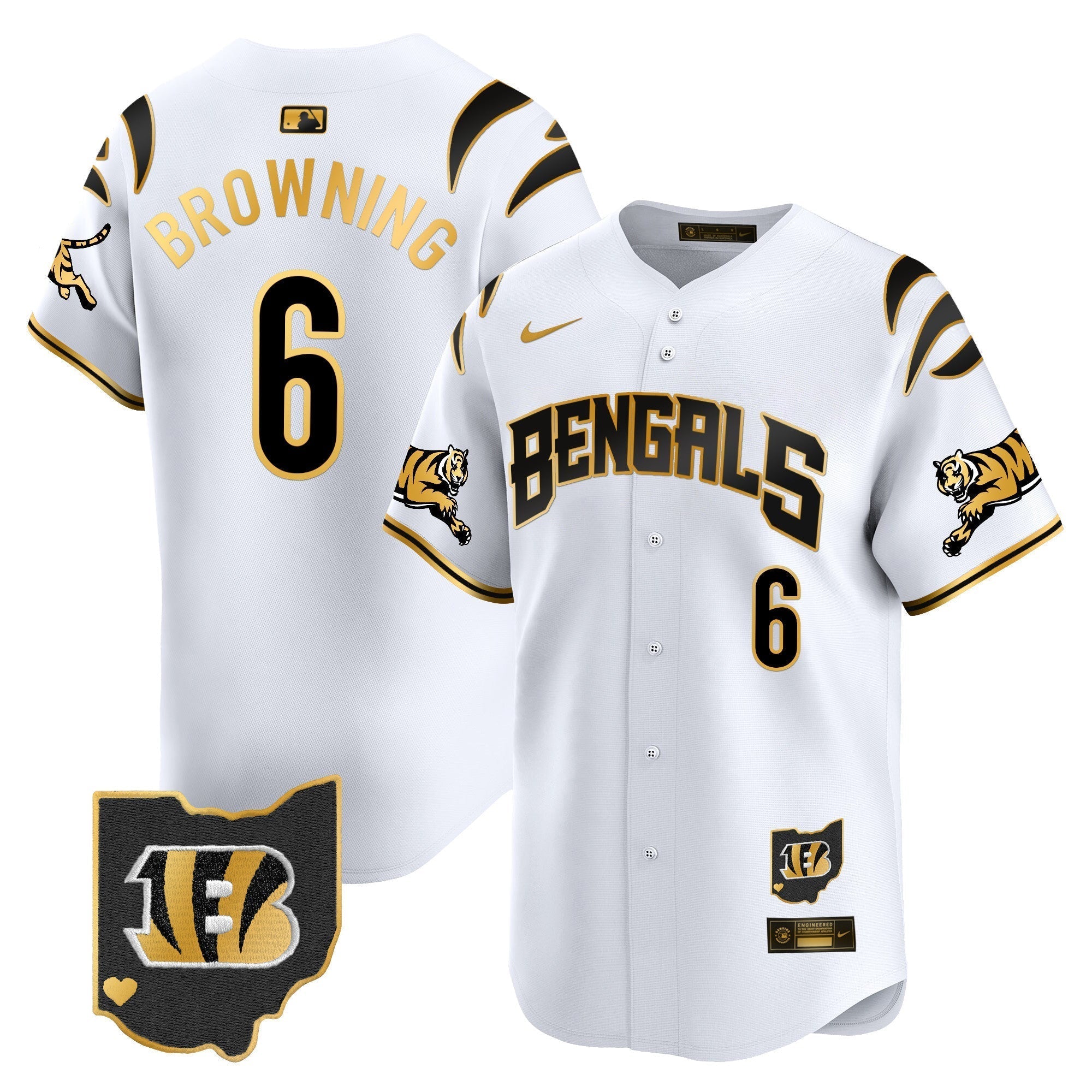 Bengals Vapor Premier Limited Jersey - Stitched
