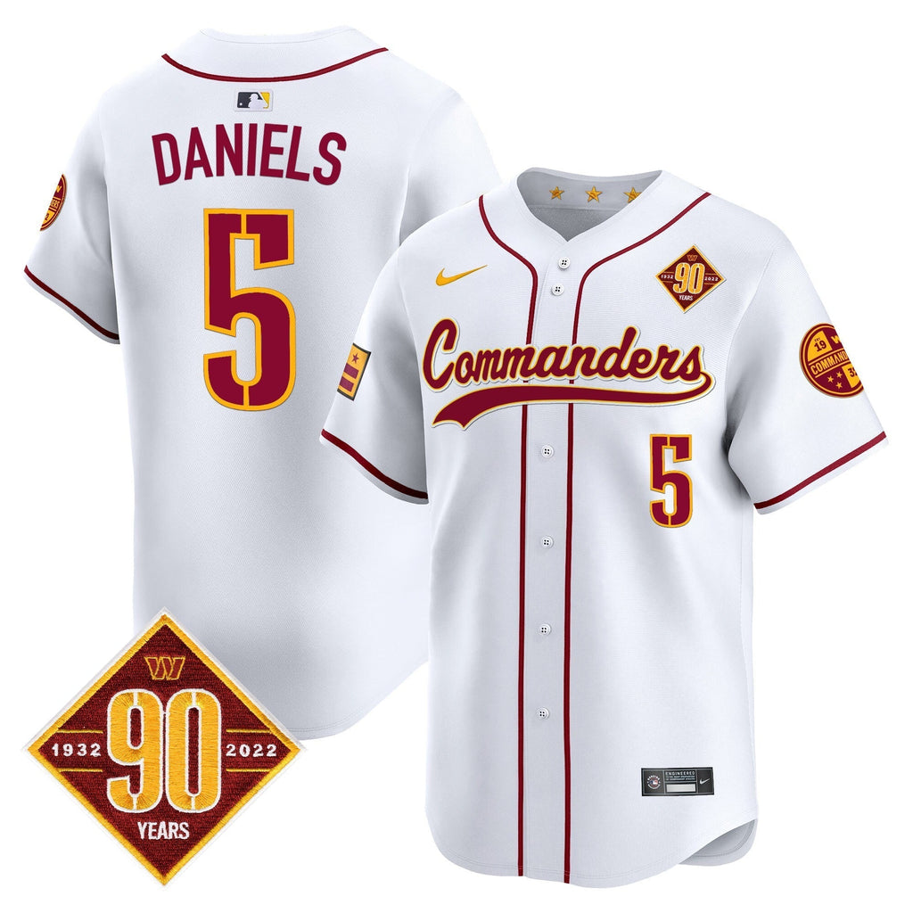 WAS 90th Anniversary Patch Vapor Premier Limited Jersey - Stitched