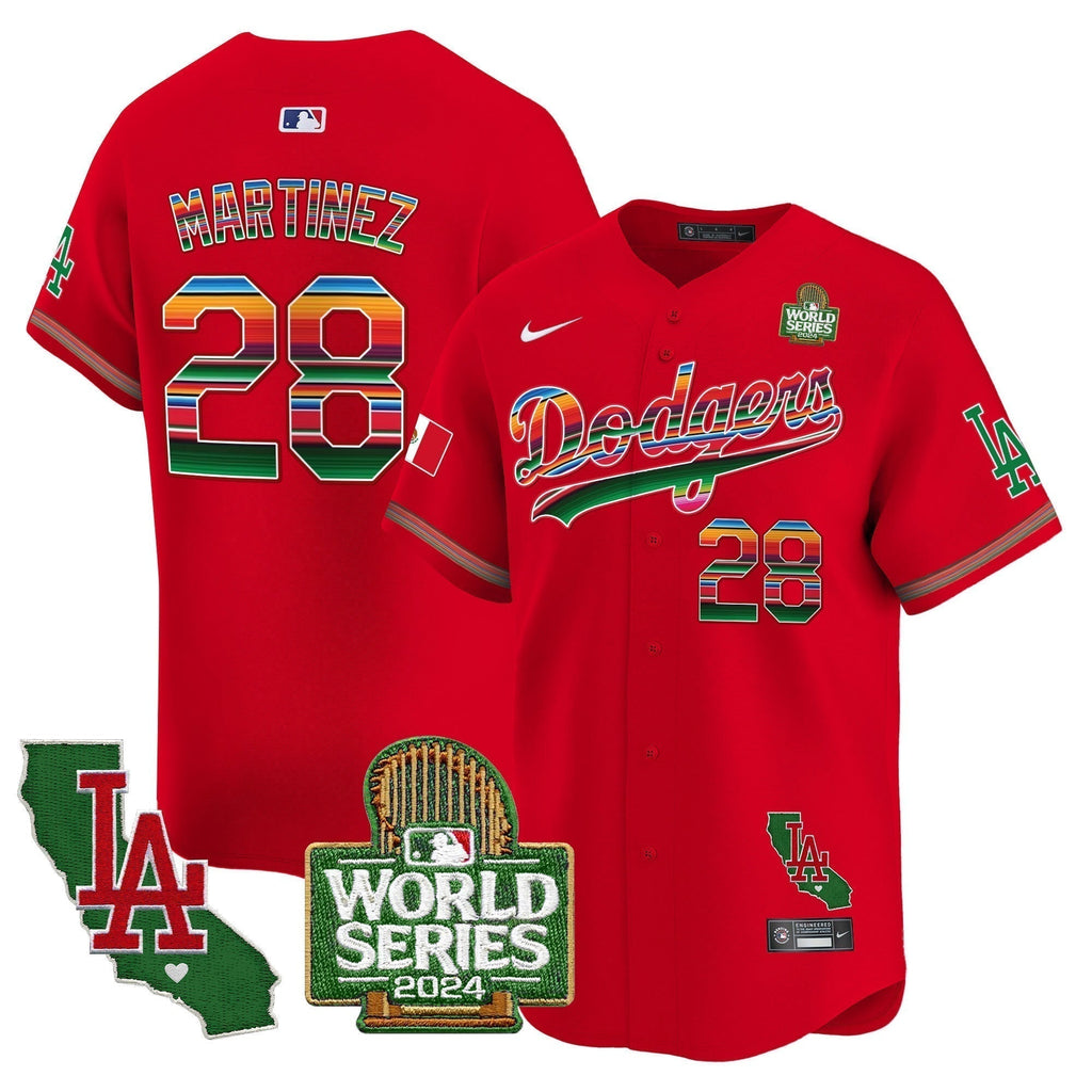 Dodgers Mexico 2024 World Series Vapor Premier Limited Jersey V2 - Stitched