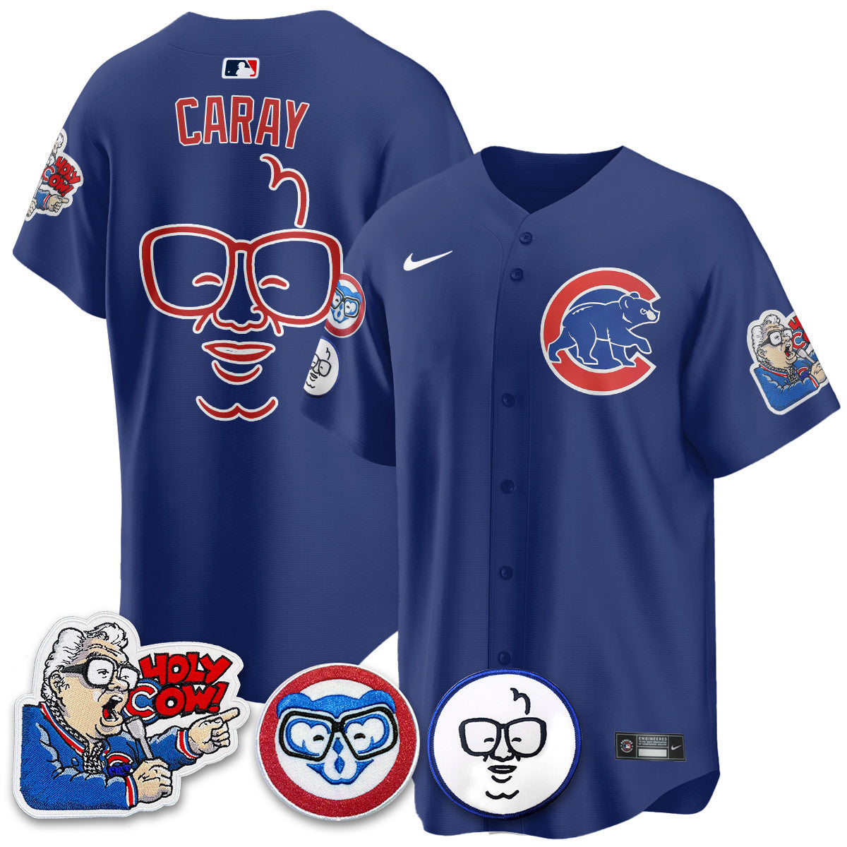 CHC Limited Jersey - Harry Caray "Holy Cow" Patch - All Stitched