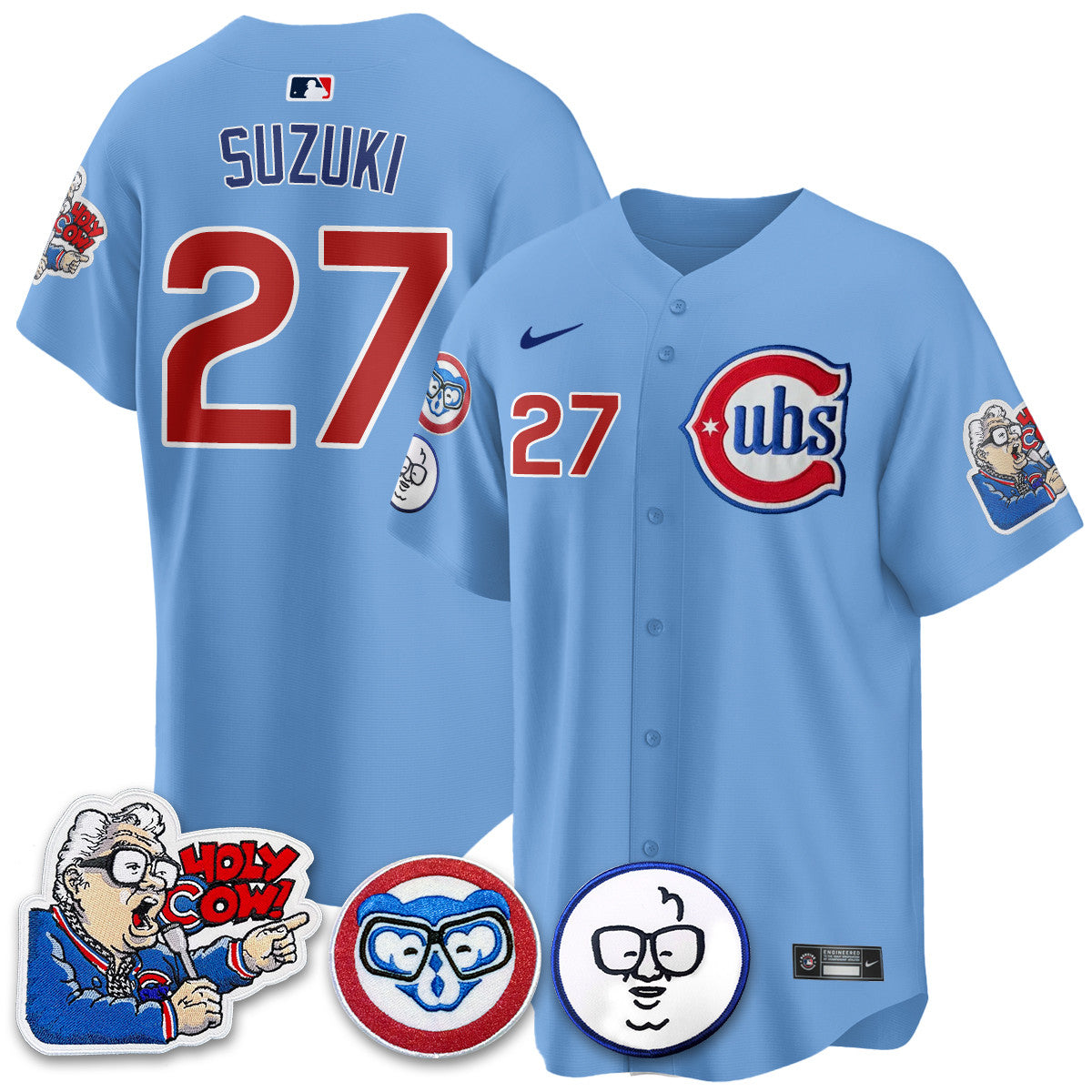 CHC Limited Jersey - Harry Caray "Holy Cow" Patch - All Stitched
