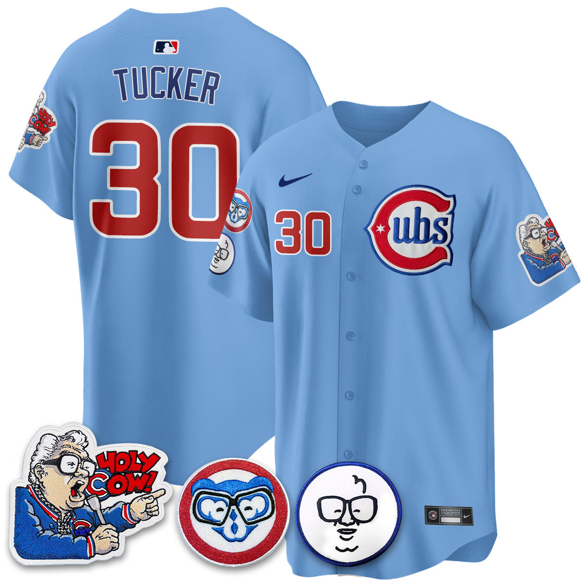 CHC Limited Jersey - Harry Caray "Holy Cow" Patch - All Stitched