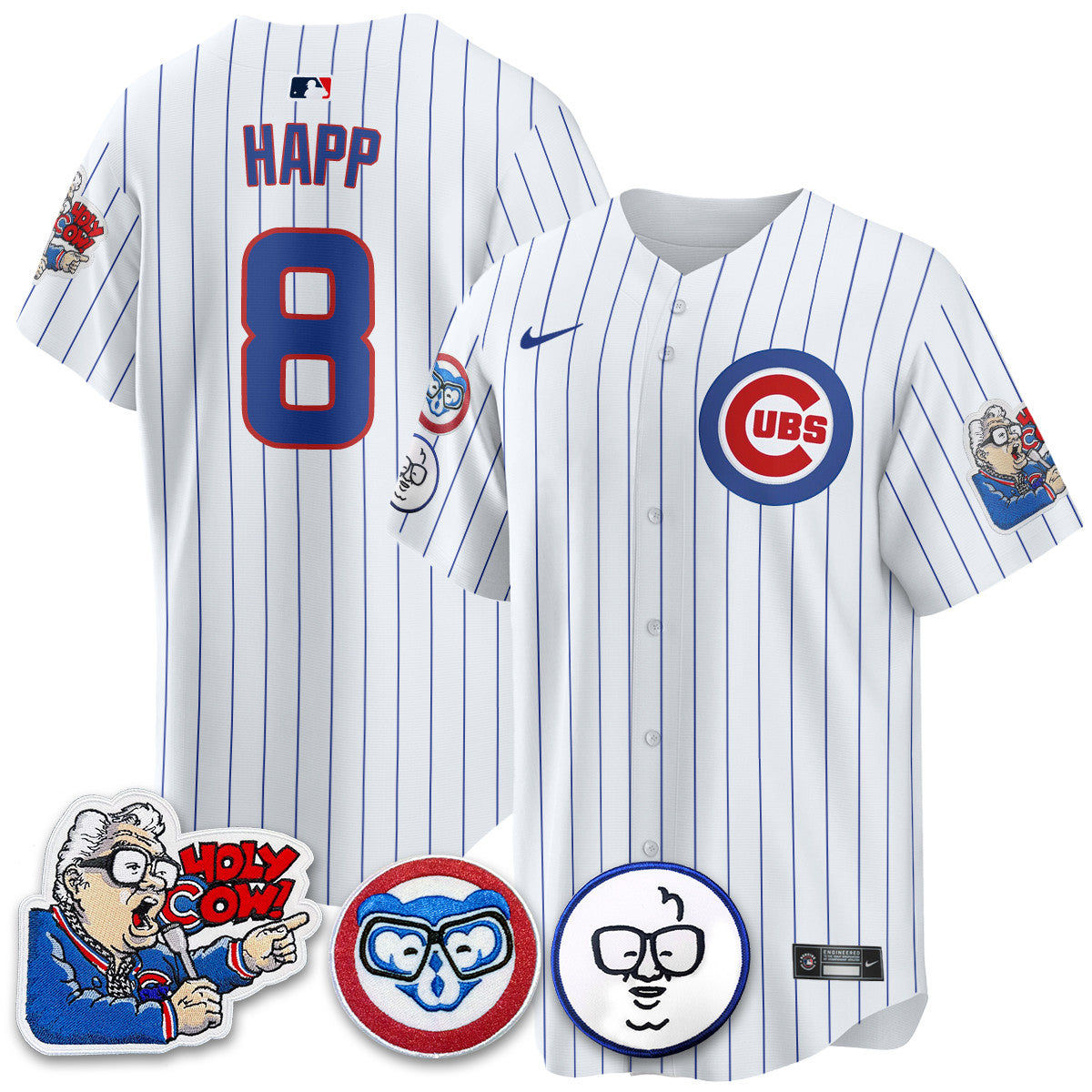 CHC Limited Jersey - Harry Caray "Holy Cow" Patch - All Stitched