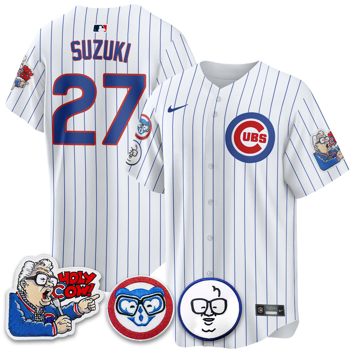 CHC Limited Jersey - Harry Caray "Holy Cow" Patch - All Stitched