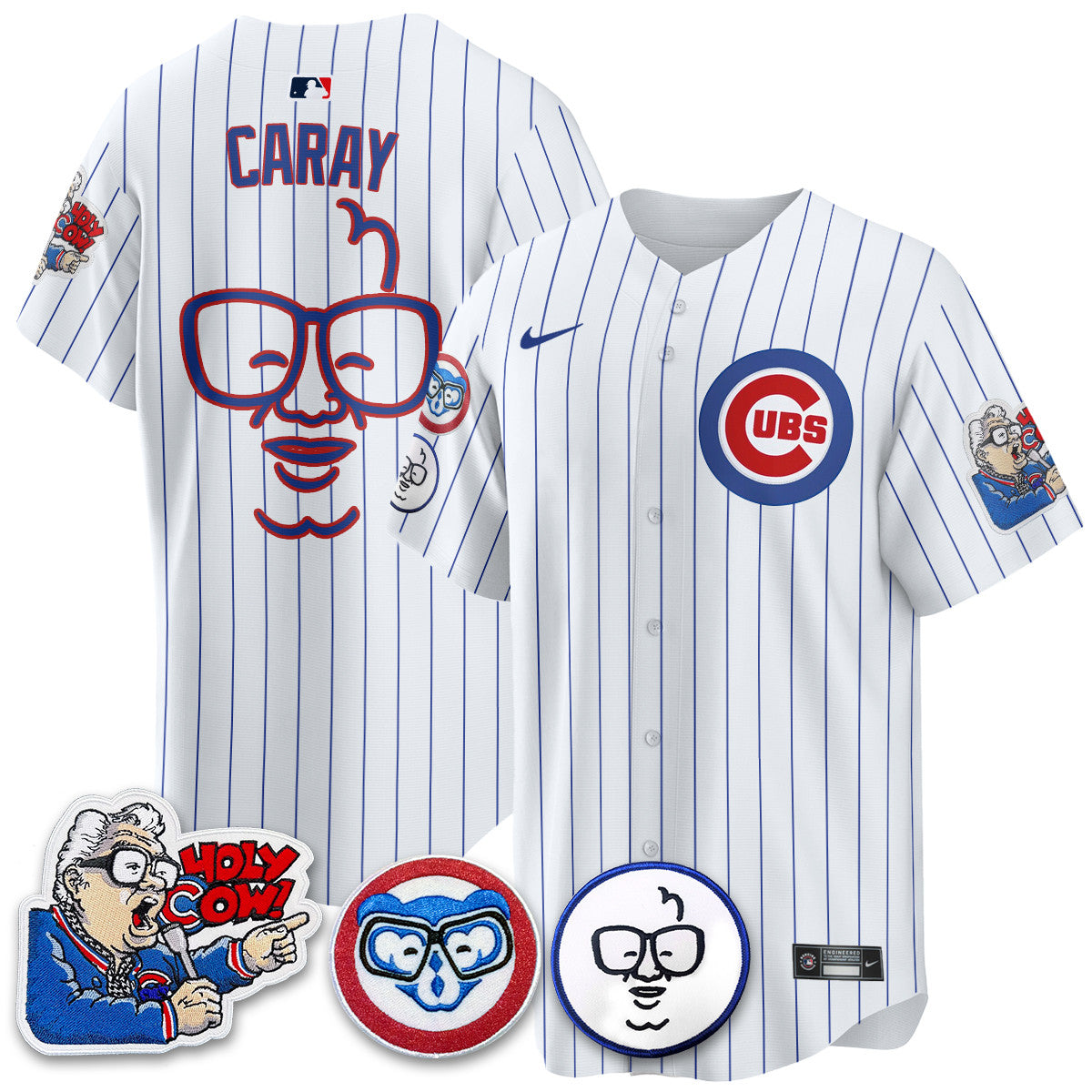 CHC Limited Jersey - Harry Caray "Holy Cow" Patch - All Stitched