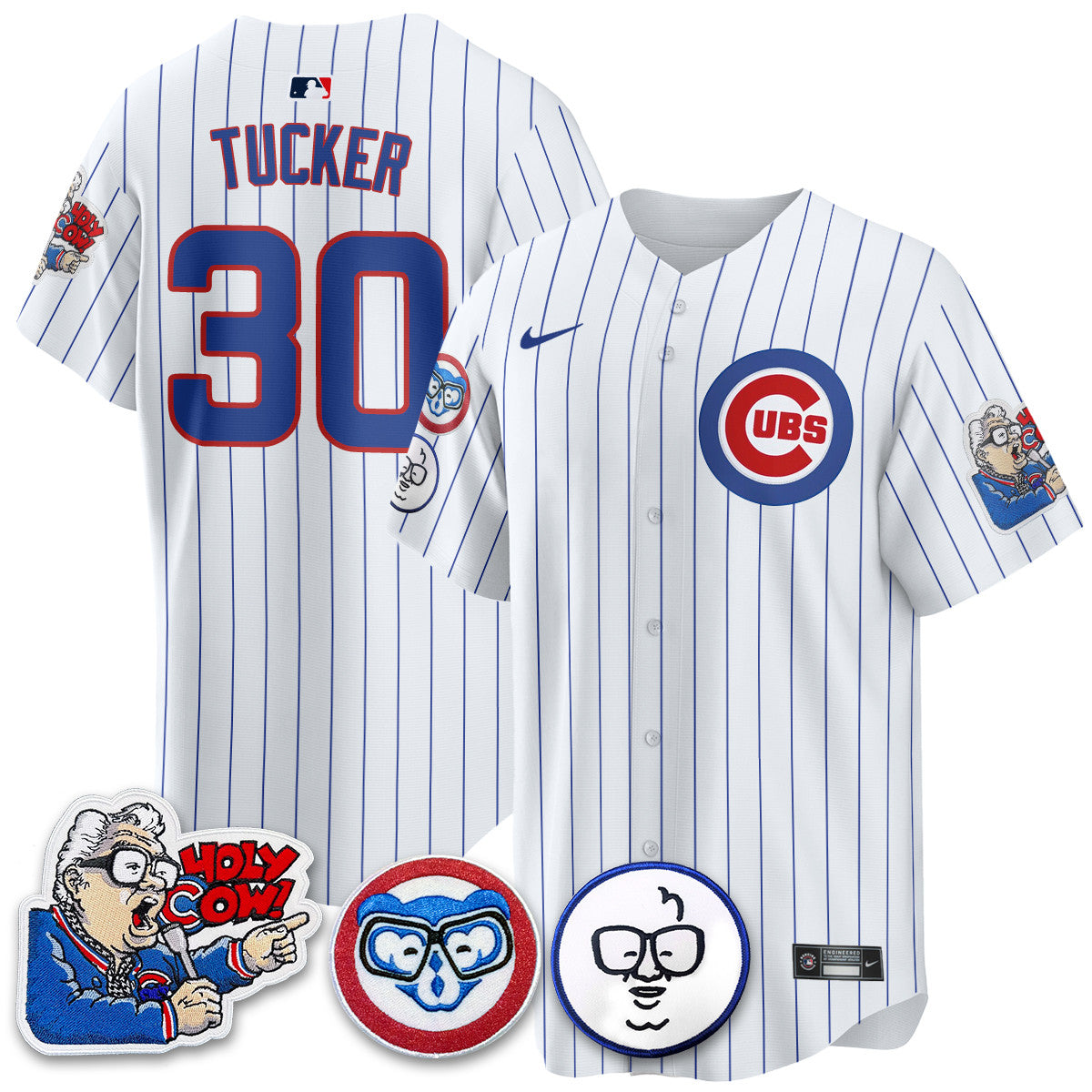 CHC Limited Jersey - Harry Caray "Holy Cow" Patch - All Stitched