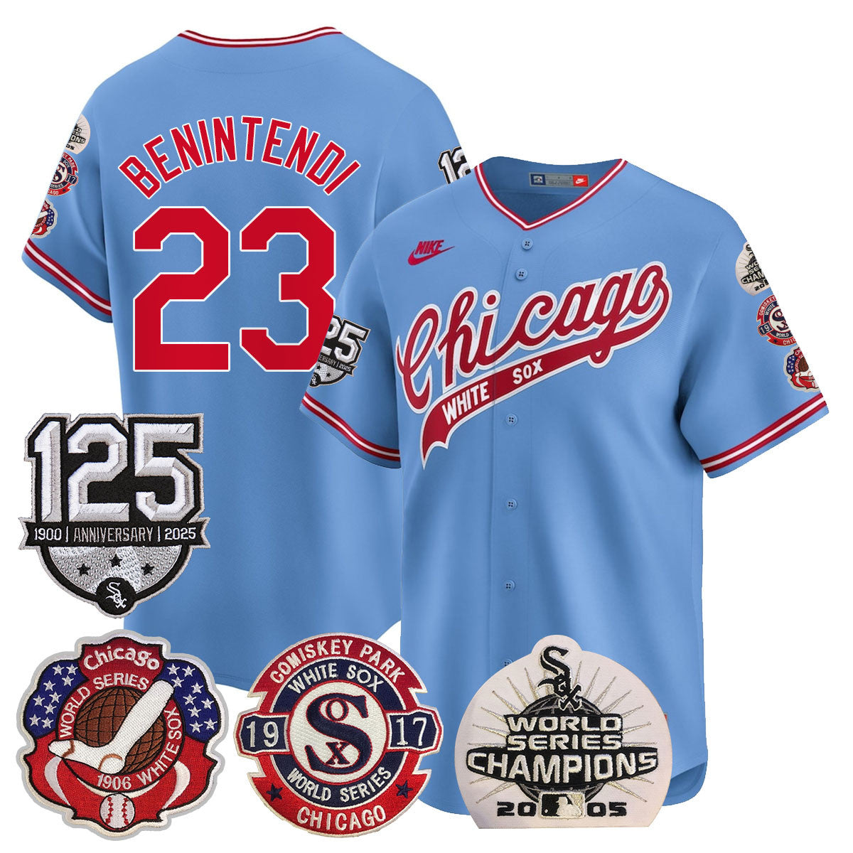 CWS 125th Anniversary - World Series Champions Jersey - All Stitched