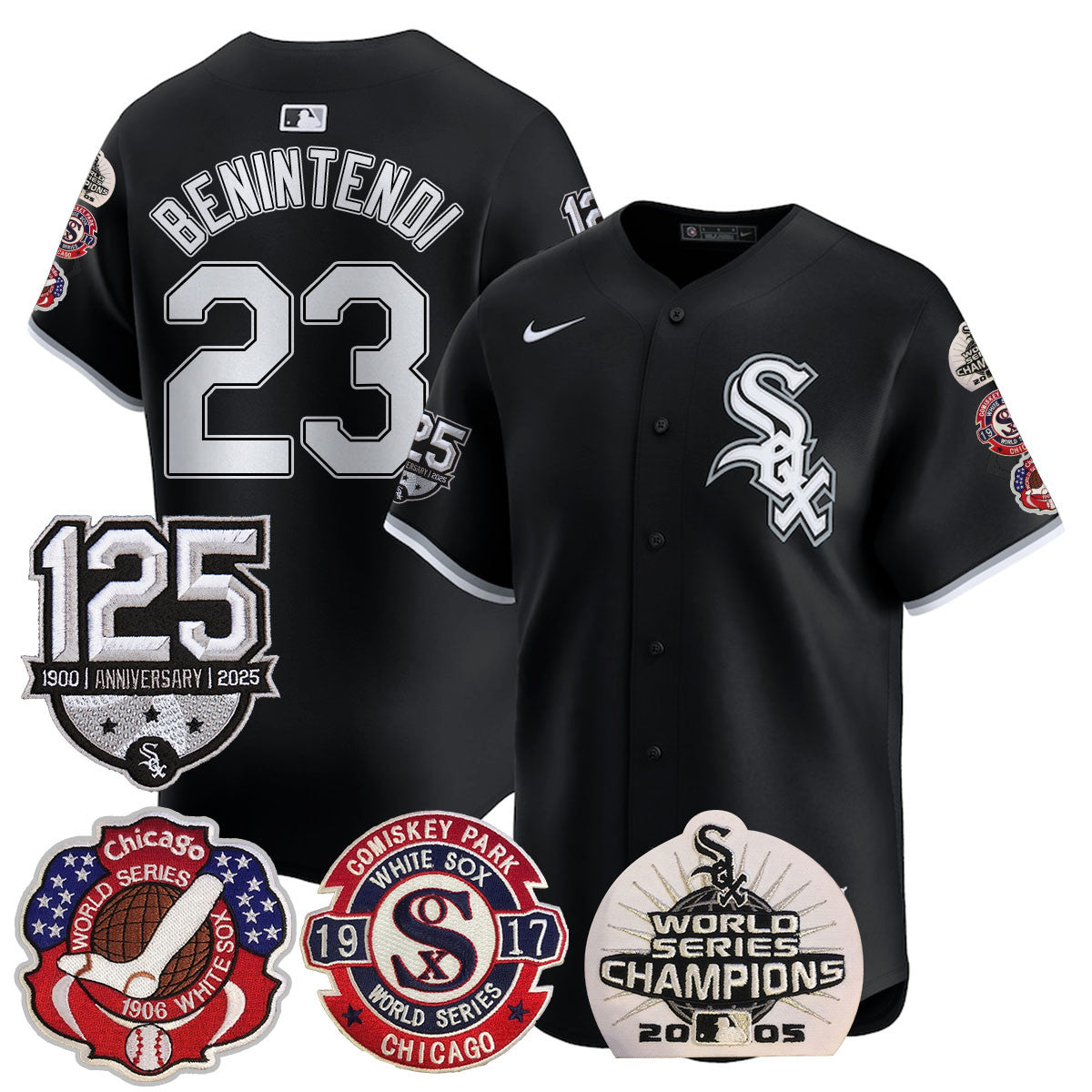 CWS 125th Anniversary - World Series Champions Jersey - All Stitched
