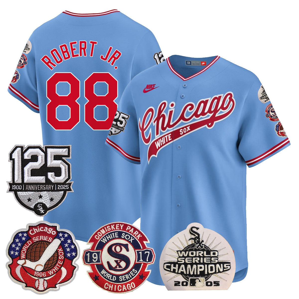 CWS 125th Anniversary - World Series Champions Jersey - All Stitched