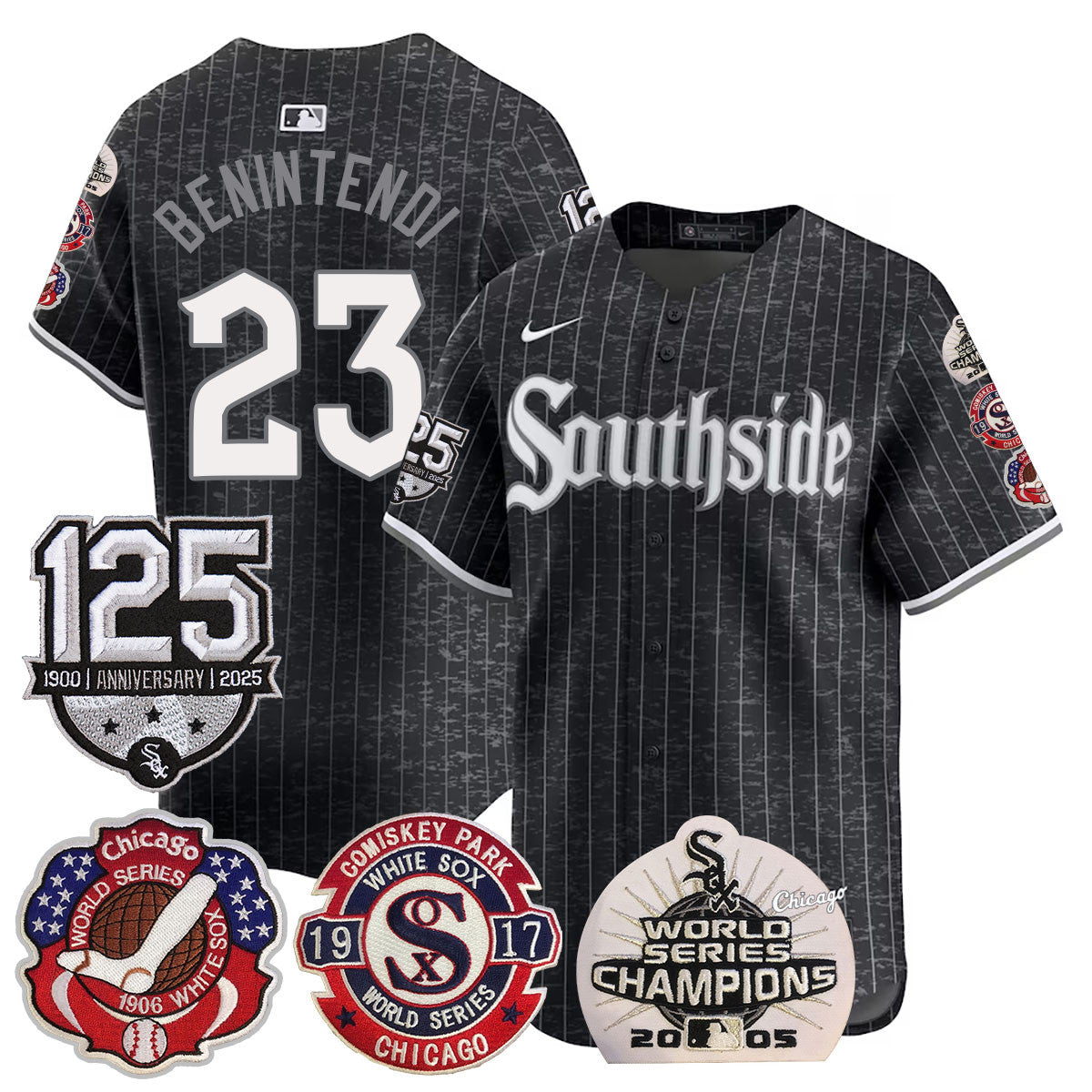 CWS 125th Anniversary - World Series Champions Jersey - All Stitched