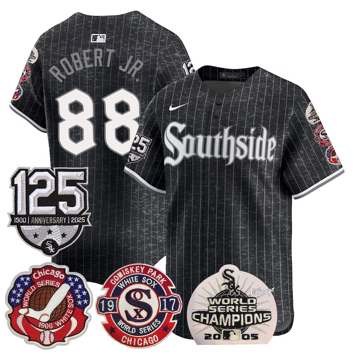 CWS 125th Anniversary - World Series Champions Jersey - All Stitched