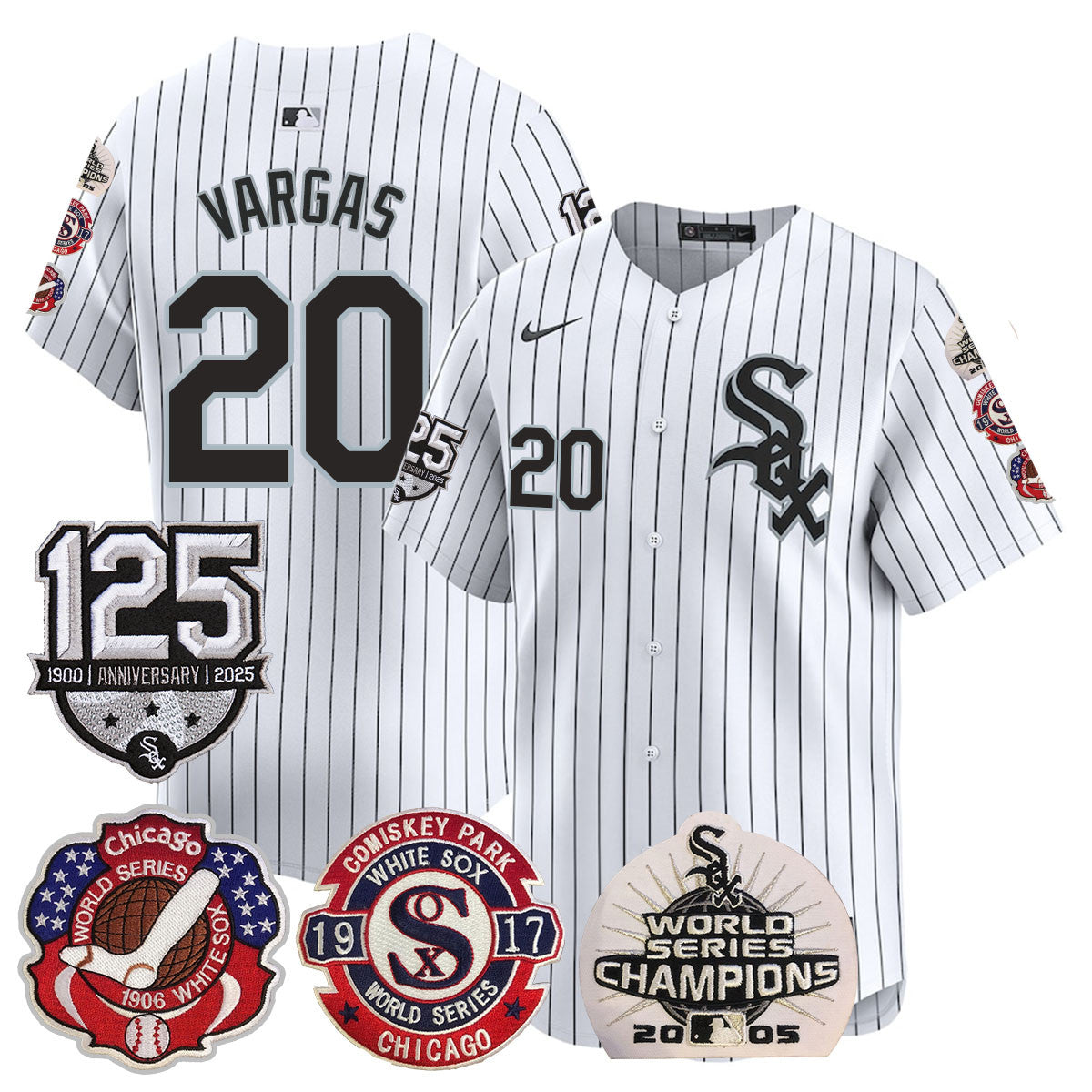 CWS 125th Anniversary - World Series Champions Jersey - All Stitched