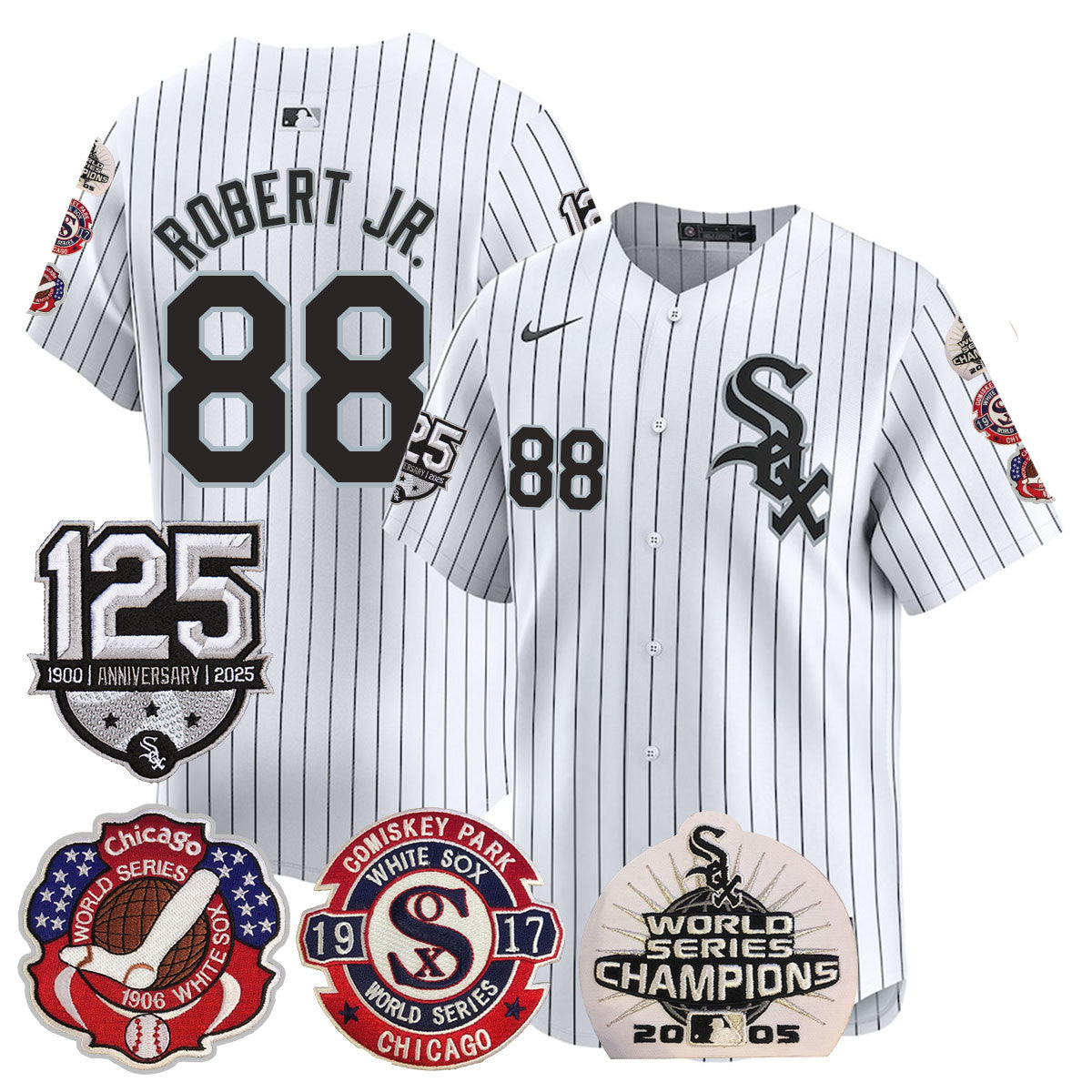 CWS 125th Anniversary - World Series Champions Jersey - All Stitched