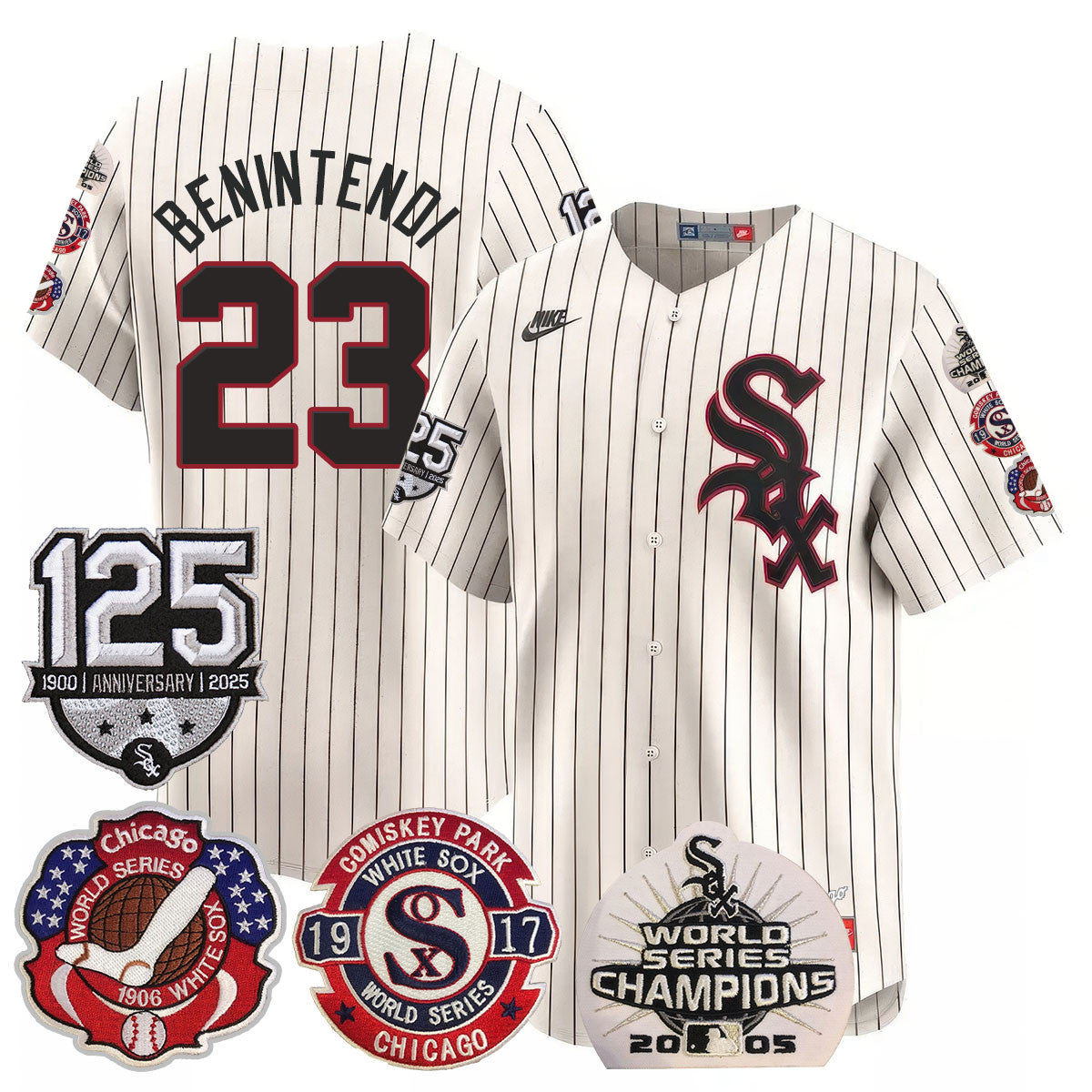 CWS 125th Anniversary - World Series Champions Jersey - All Stitched