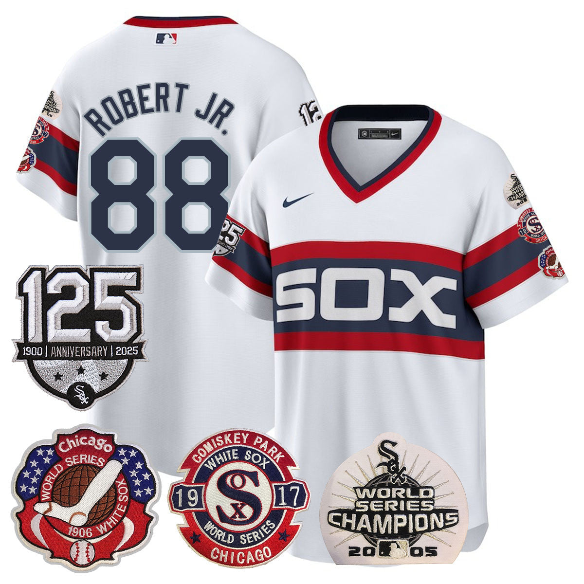 CWS 125th Anniversary - World Series Champions Jersey - All Stitched
