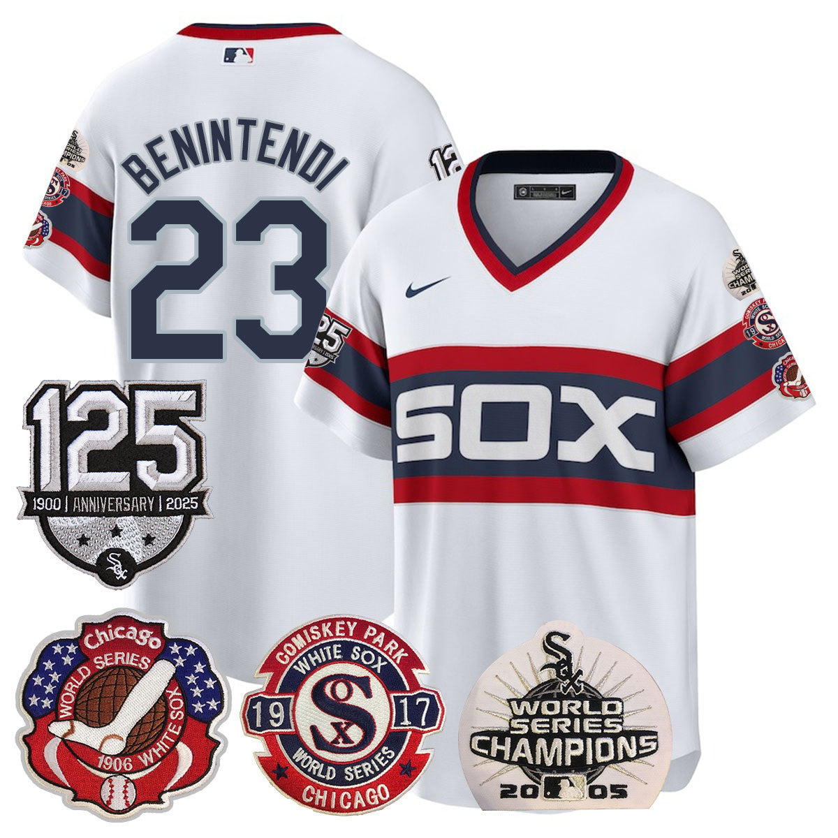 CWS 125th Anniversary - World Series Champions Jersey - All Stitched