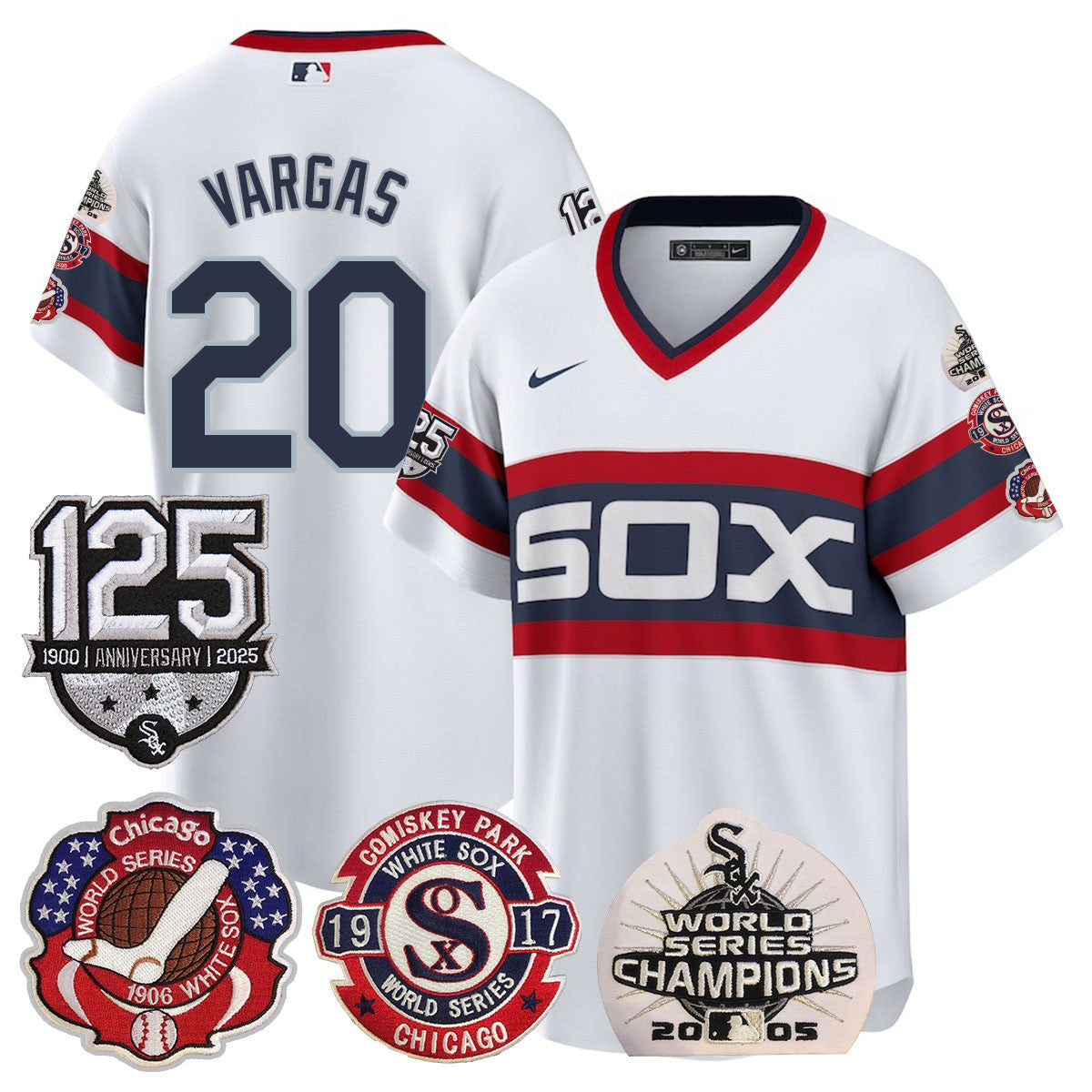 CWS 125th Anniversary - World Series Champions Jersey - All Stitched
