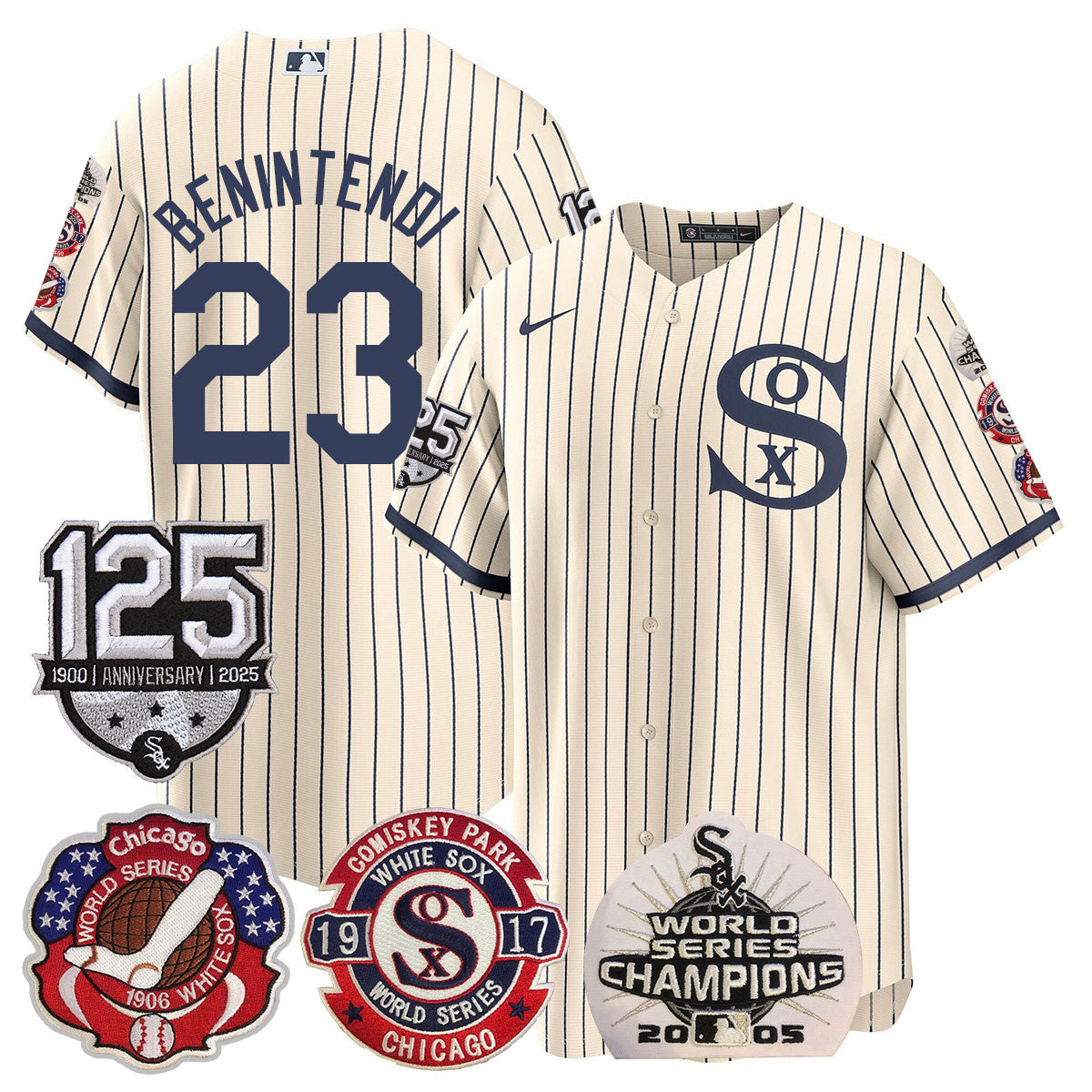 CWS 125th Anniversary - World Series Champions Jersey - All Stitched