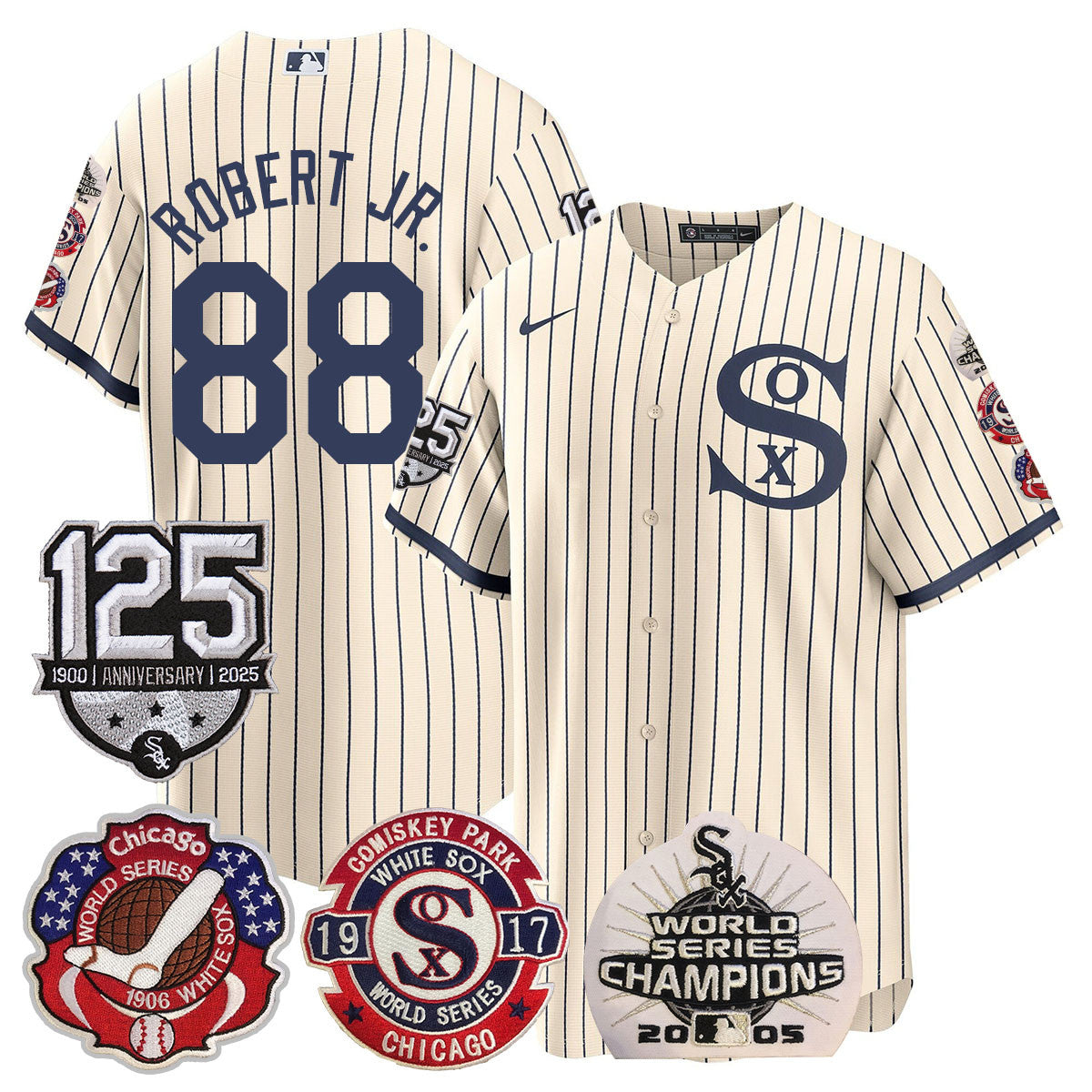 CWS 125th Anniversary - World Series Champions Jersey - All Stitched