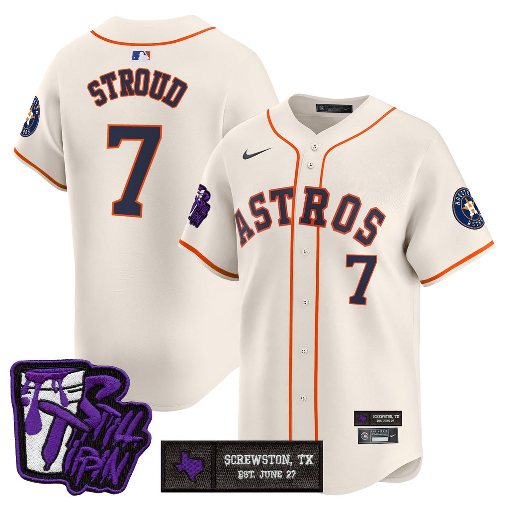 HOU DJ Screw Still Tippin Purple Patch Vapor Premier Limited Jersey - Stitched