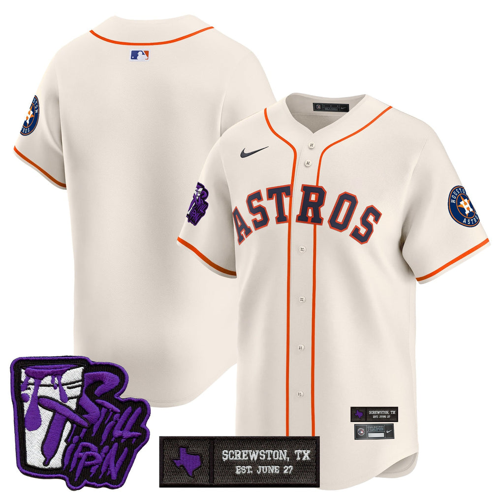 HOU DJ Screw Still Tippin Purple Patch Vapor Premier Limited Jersey - Stitched