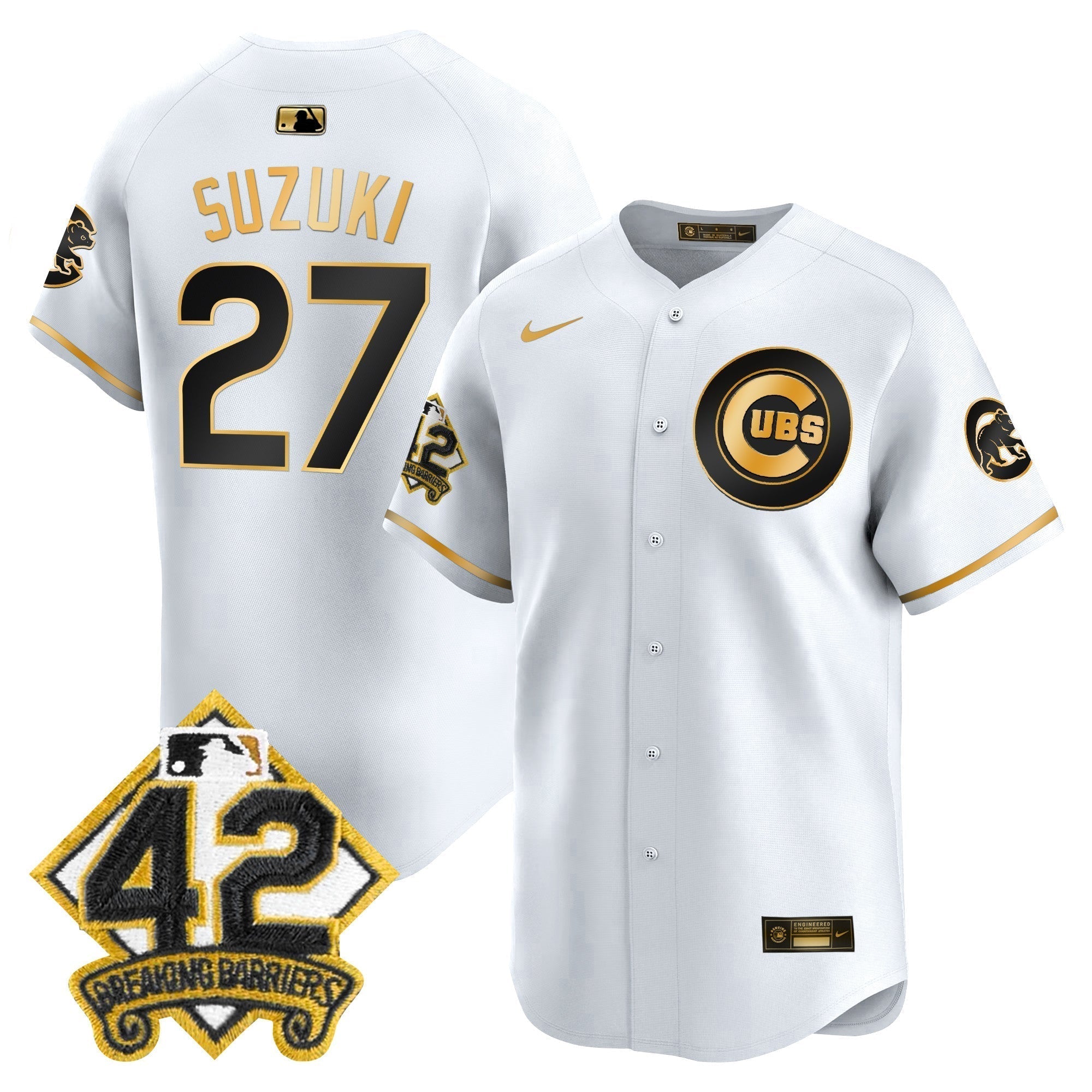 CHC 2025 Jackie Robinson Patch Vapor Premier Limited Jersey - All Stitched