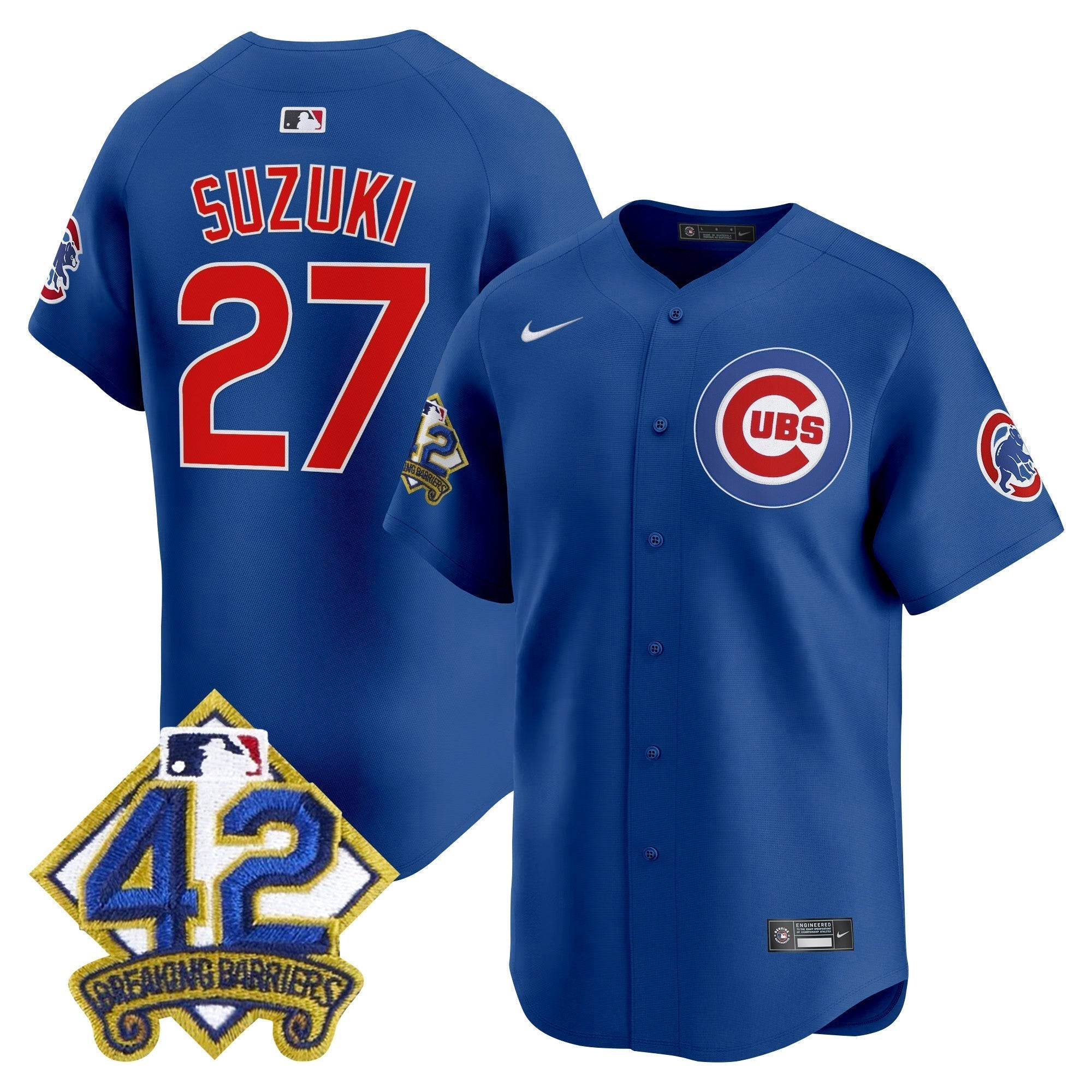 CHC 2025 Jackie Robinson Patch Vapor Premier Limited Jersey - All Stitched