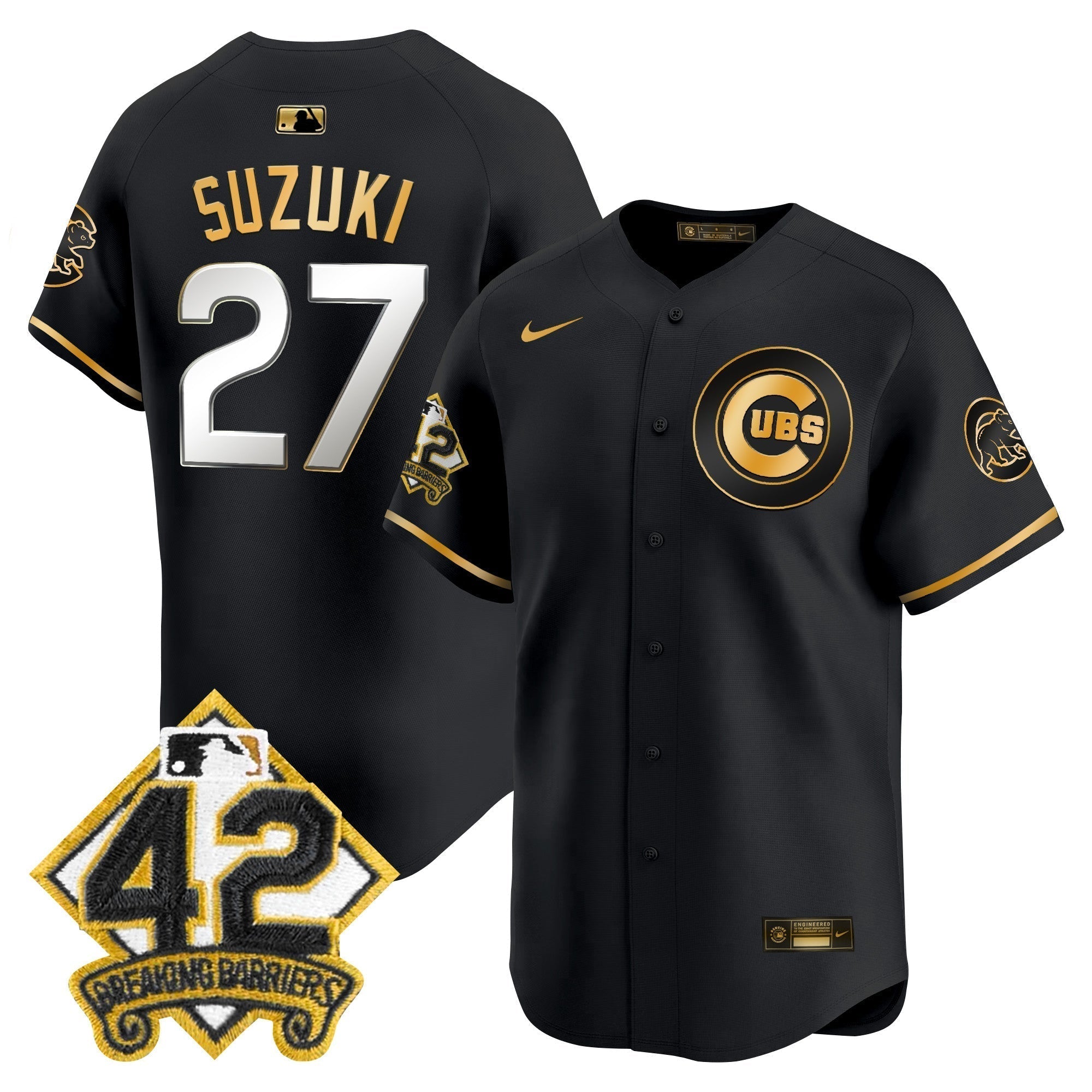 CHC 2025 Jackie Robinson Patch Vapor Premier Limited Jersey - All Stitched