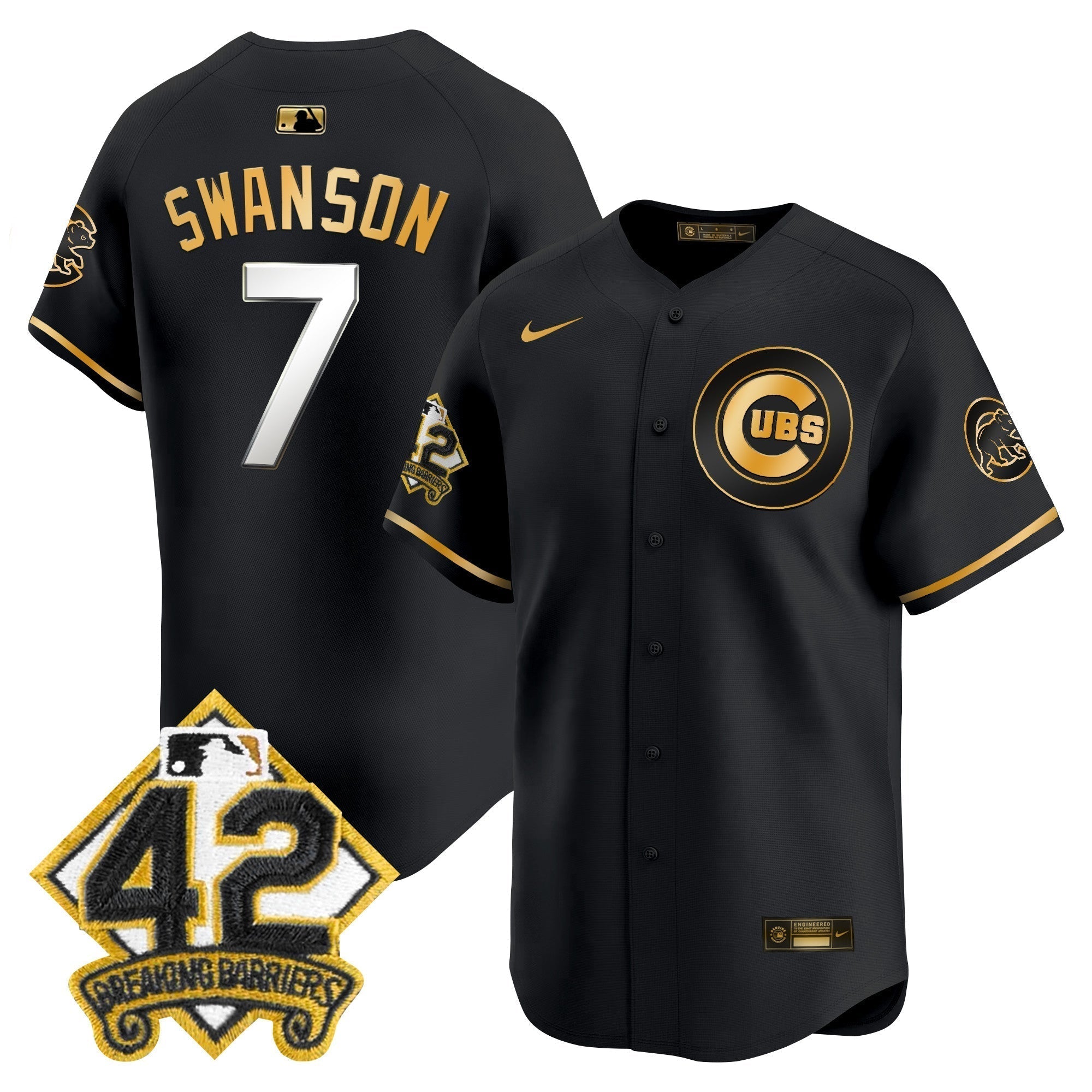 CHC 2025 Jackie Robinson Patch Vapor Premier Limited Jersey - All Stitched