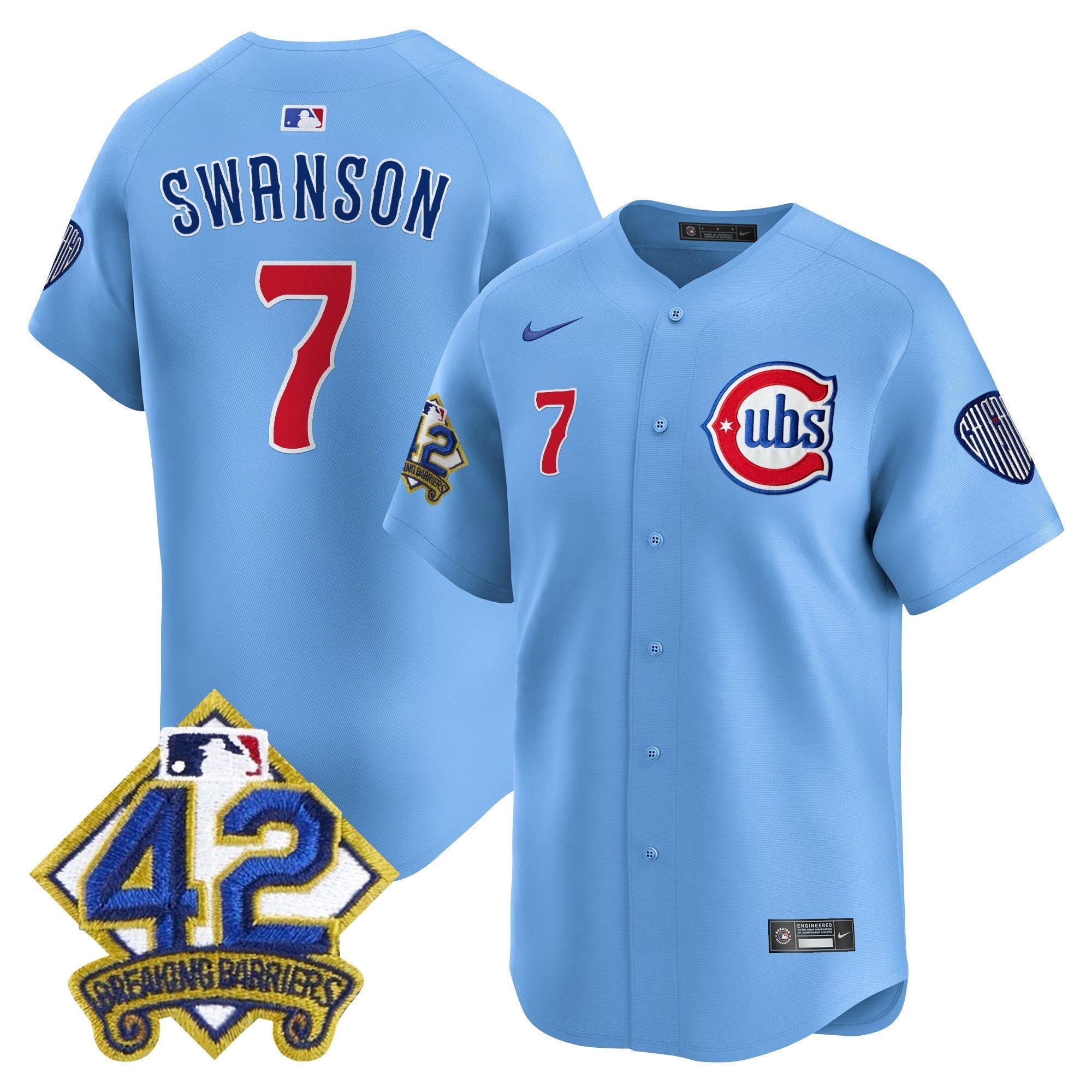 CHC 2025 Jackie Robinson Patch Vapor Premier Limited Jersey - Stitched