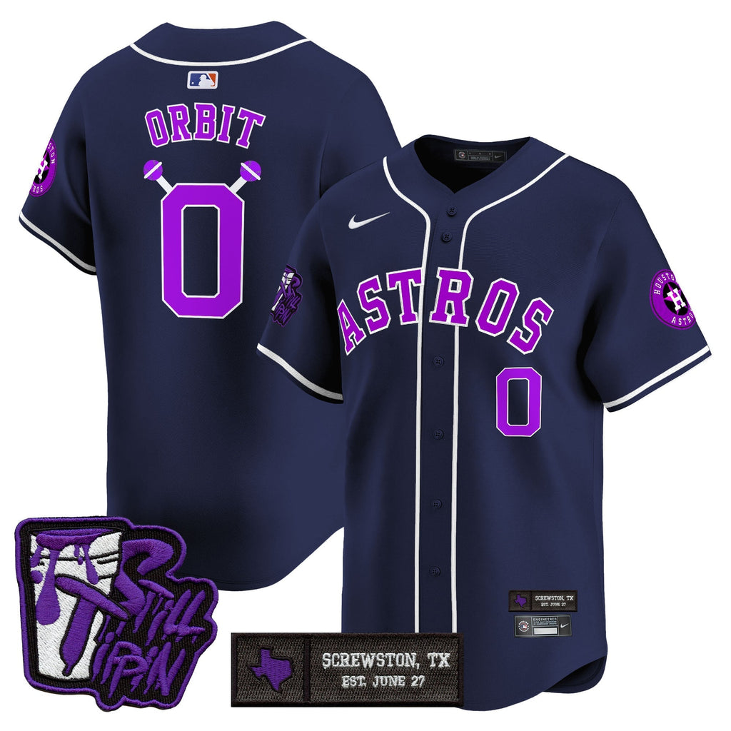HOU DJ Screw Still Tippin Purple Patch Vapor Premier Limited Jersey - Stitched