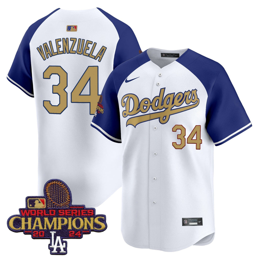 Dodgers 2025 Gold Vapor Premier Limited Jersey - Stitched
