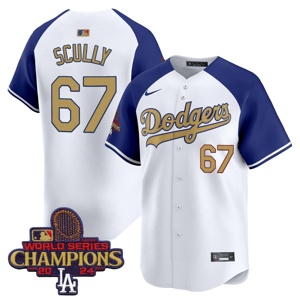 Dodgers 2025 Gold Vapor Premier Limited Jersey - Stitched
